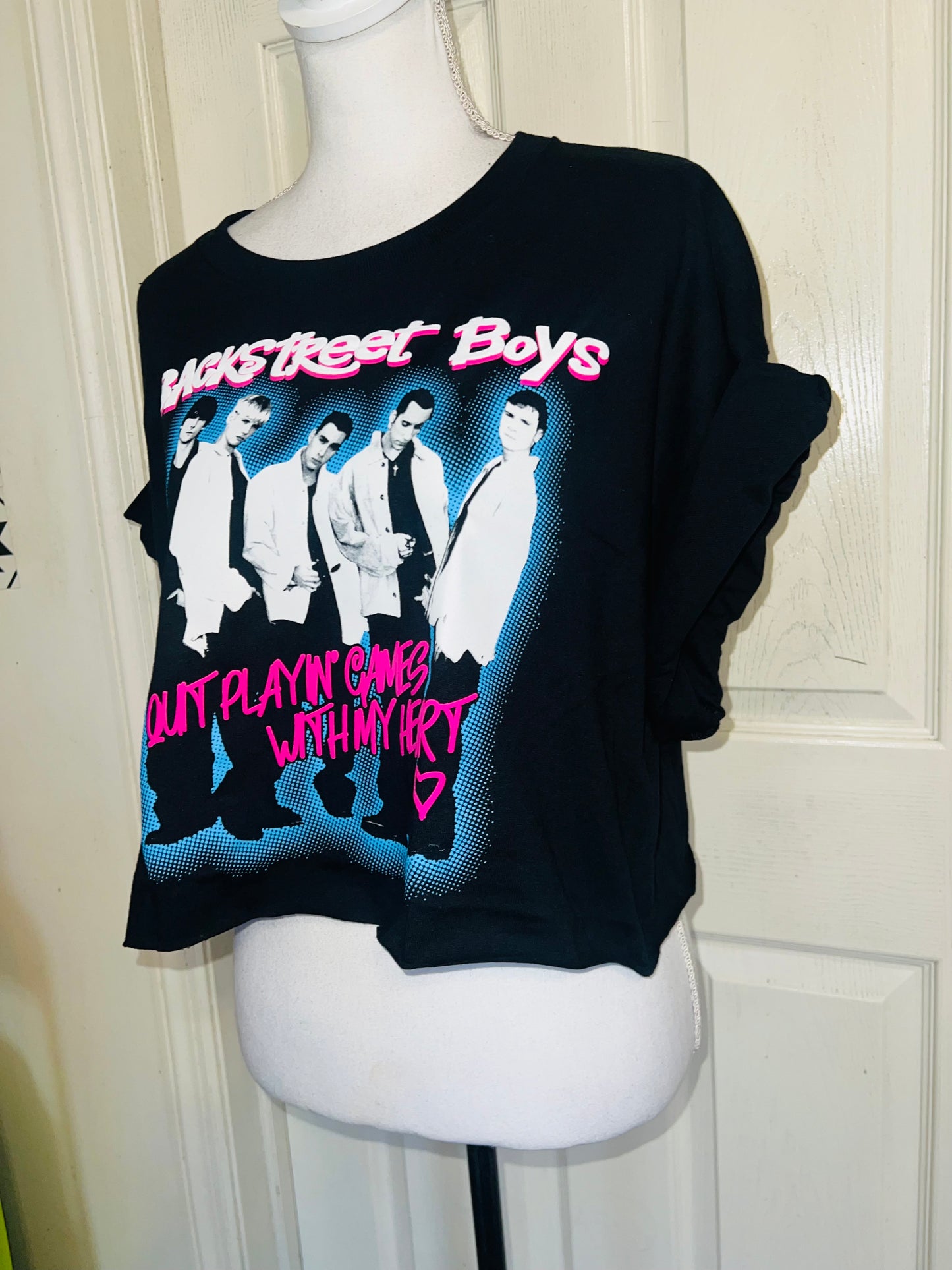 Backstreet Boys Oversized Distressed Tee