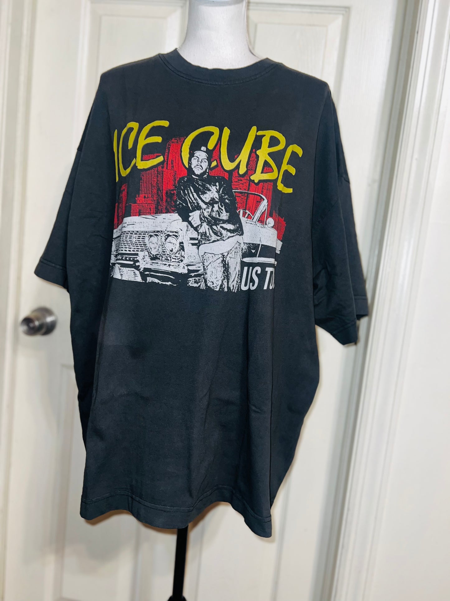 Ice Cube Double Sided Oversized Distressed Tee
