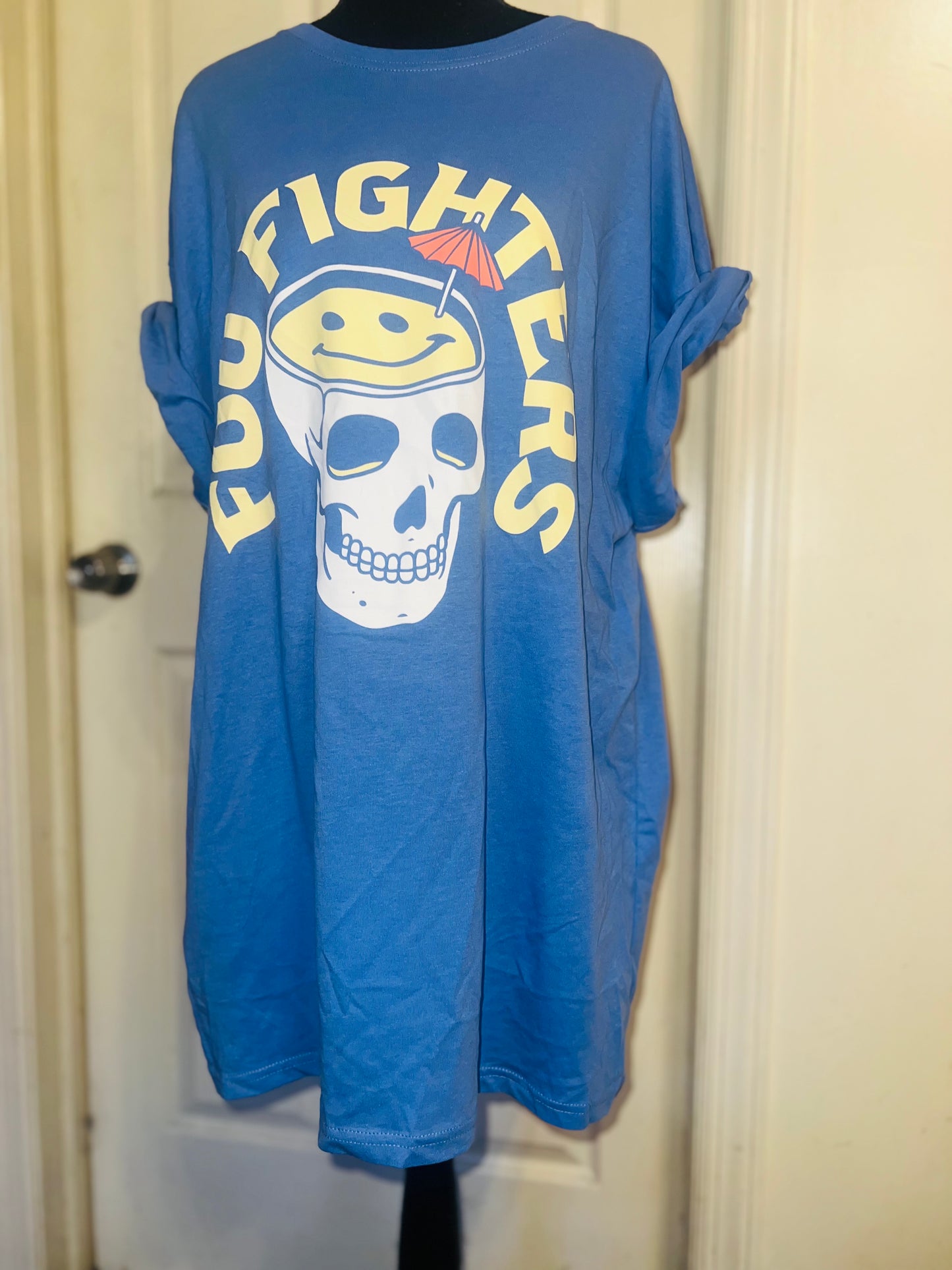 Foo Fighters Oversized Distressed Tee