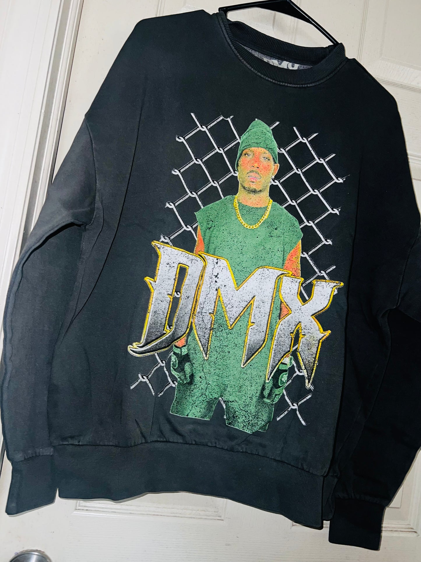 DMX Oversized Distressed Sweatshirt