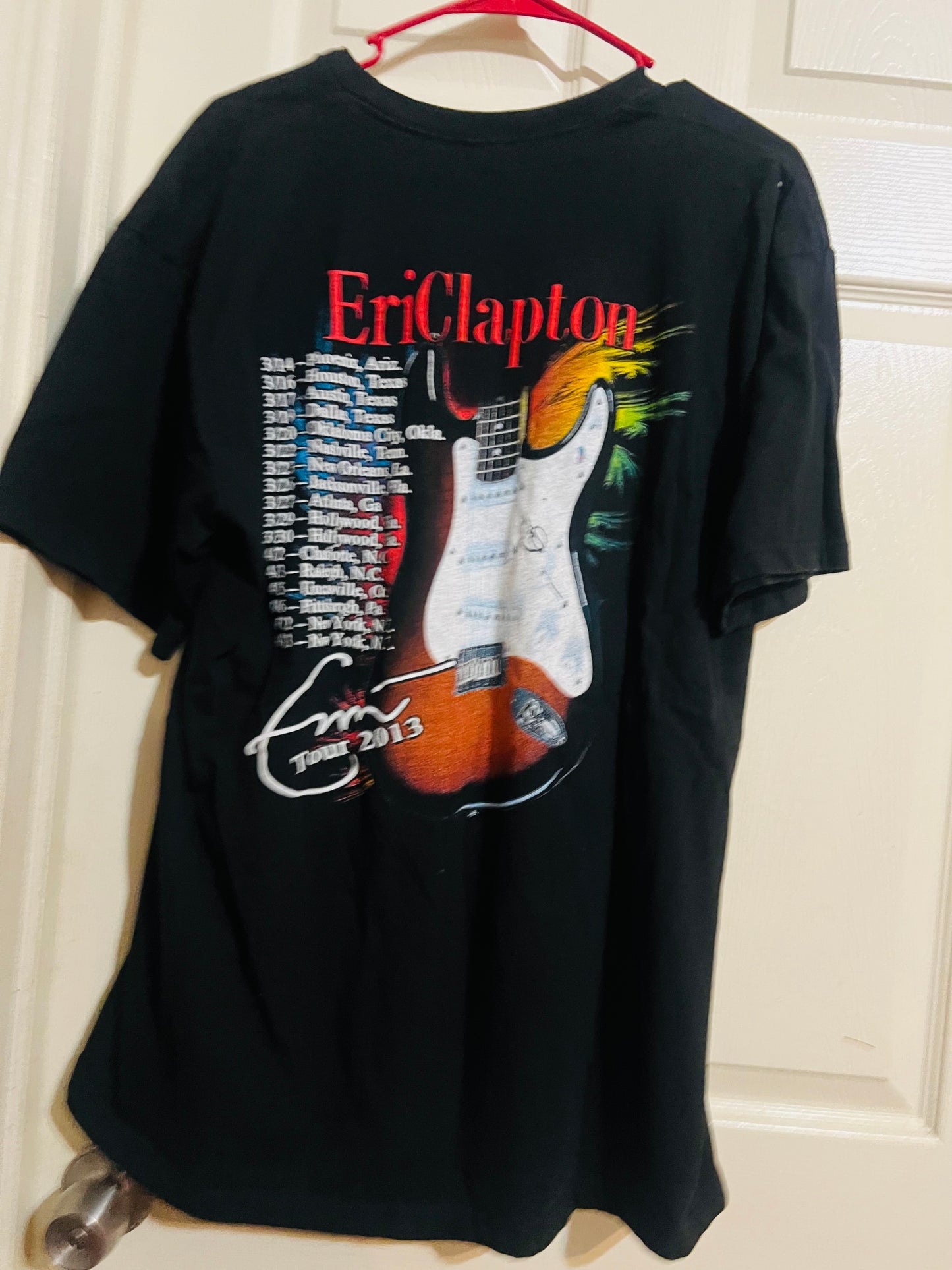 Eric Clapton Vintage Double Sided Oversized Distressed Tee
