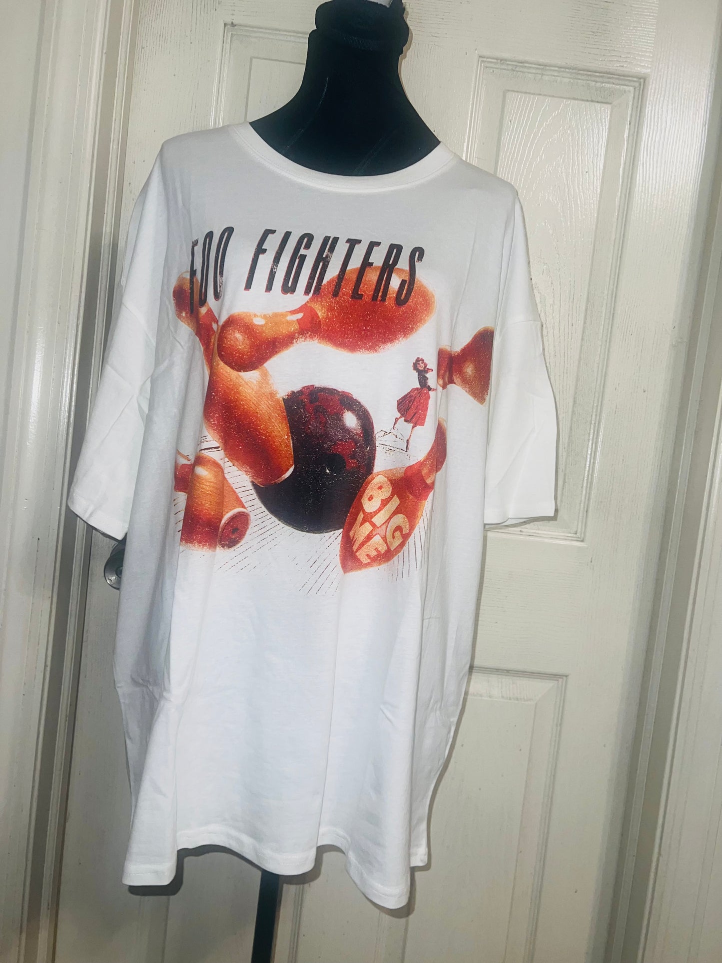Foo Fighters Oversized Distressed Tee