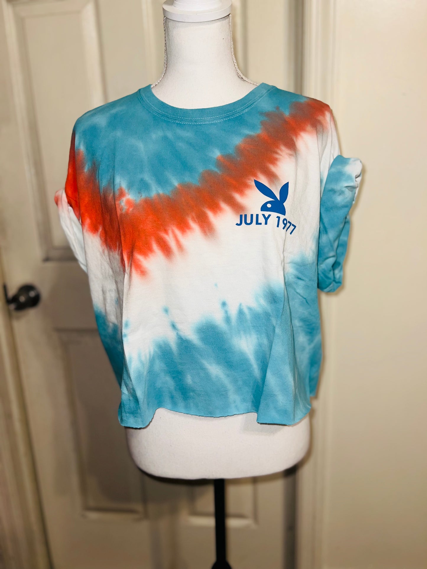 Playboy Double Sided Oversized Cropped Tee