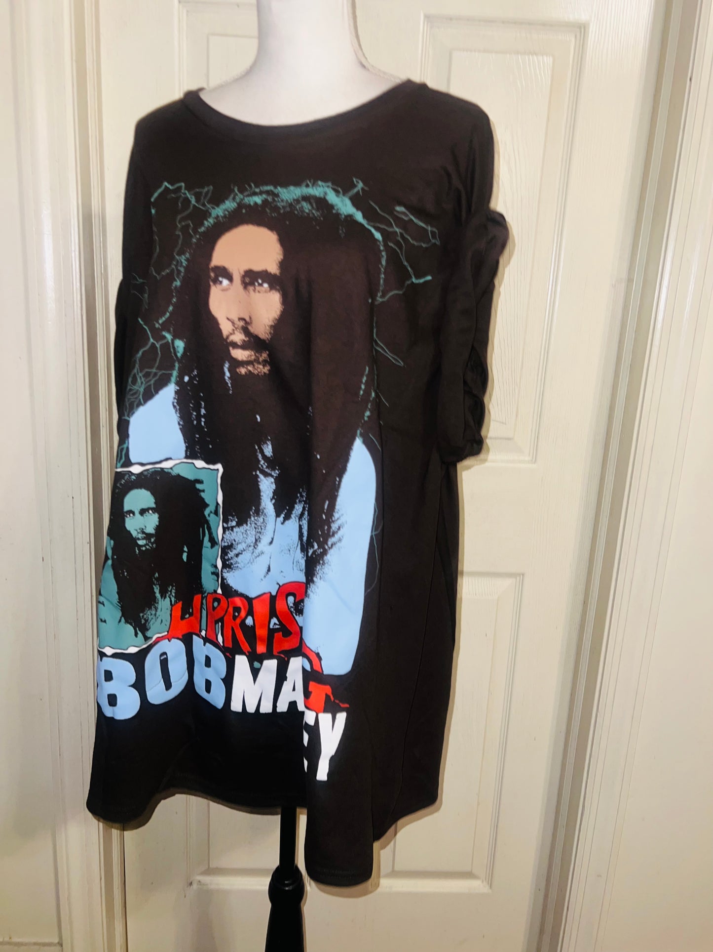 Bob Marley Oversized Distressed Tee