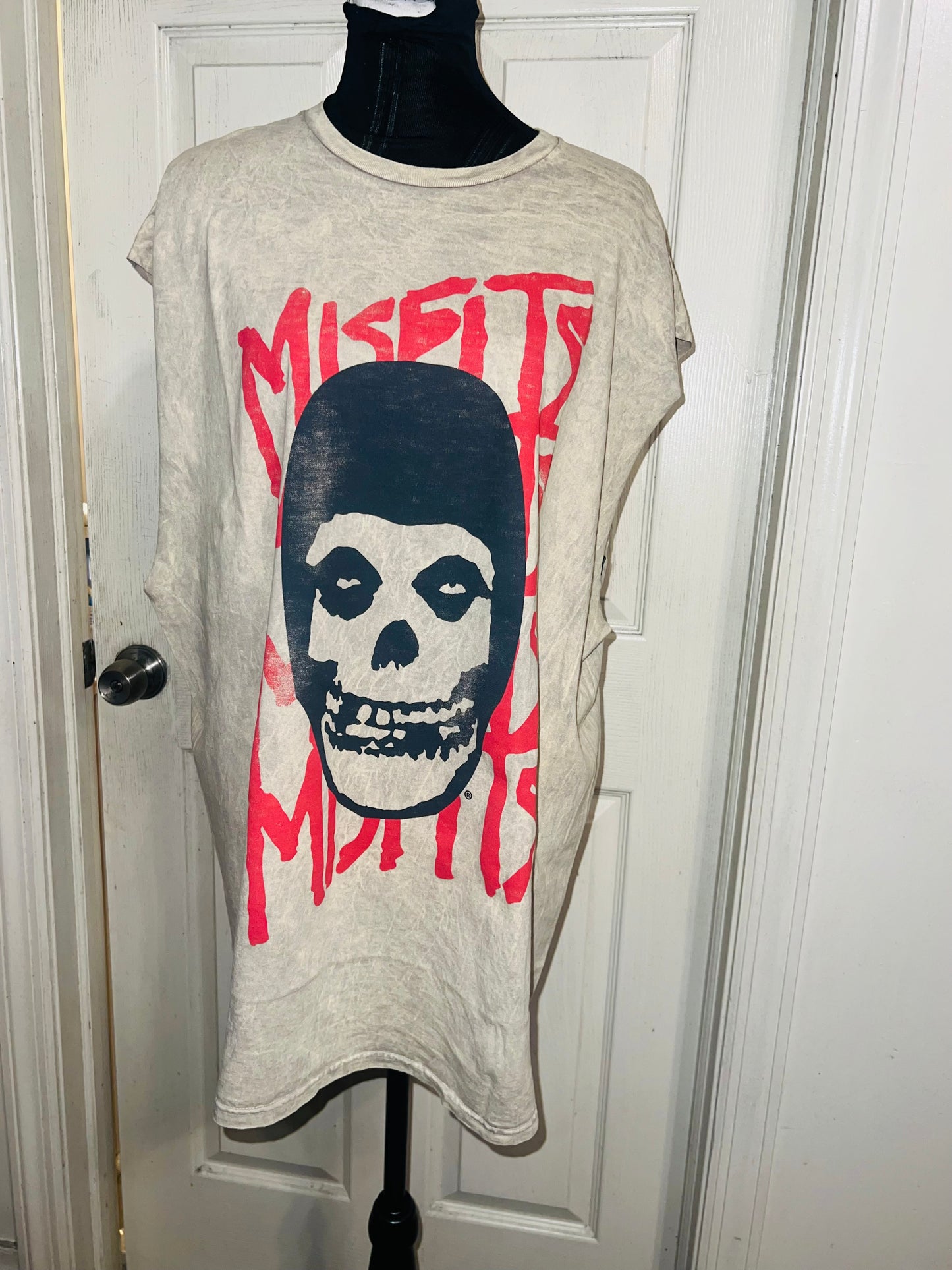 Misfits Oversized Distressed Muscle Tank