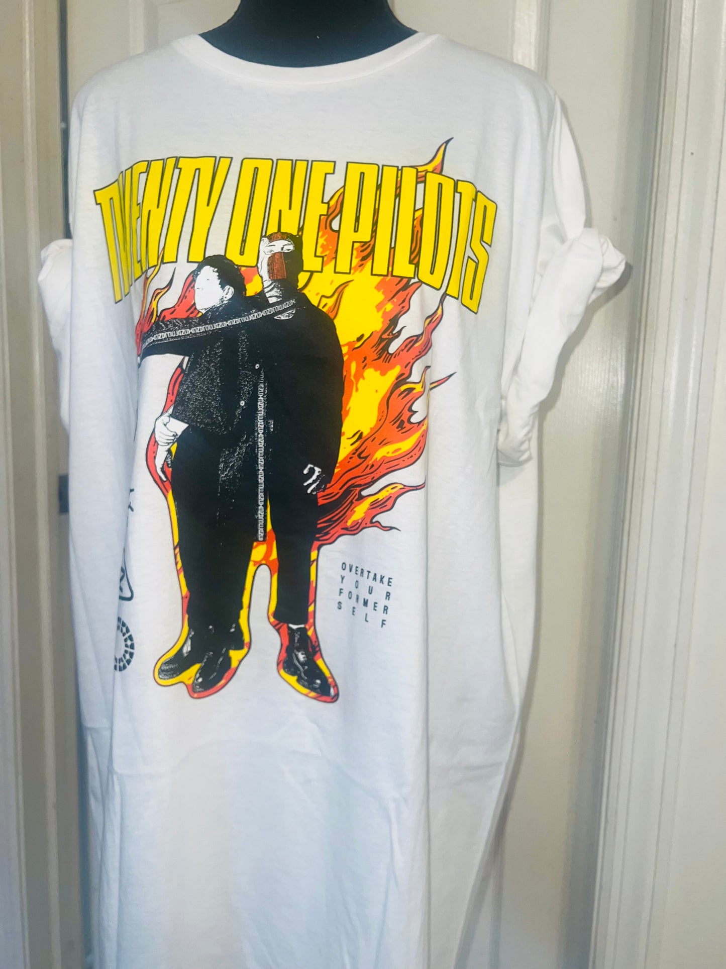 Twenty One Pilots Oversized Distressed Tee
