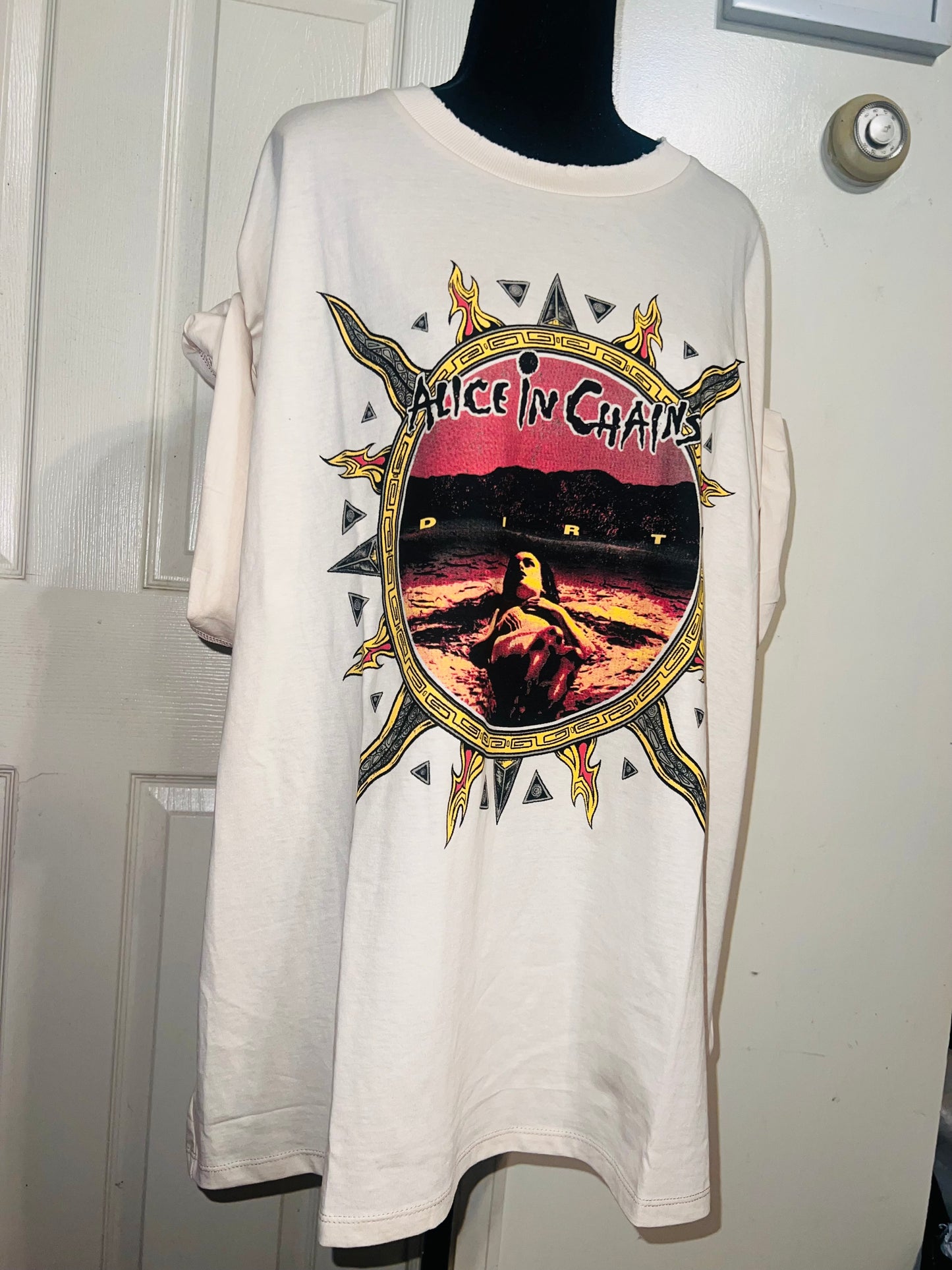 Alice In Chains Oversized Distressed Tee