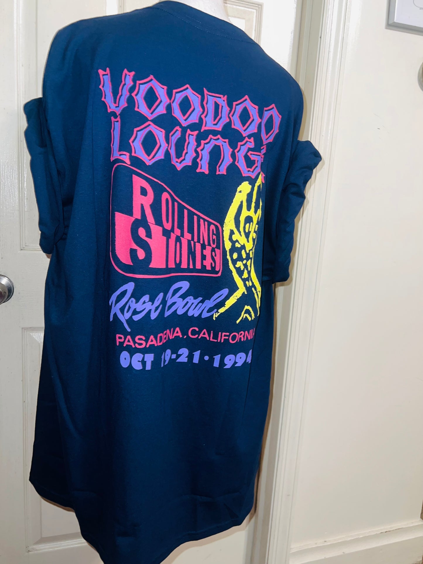 The Rolling Stones Double Sided Oversized Distressed Tee