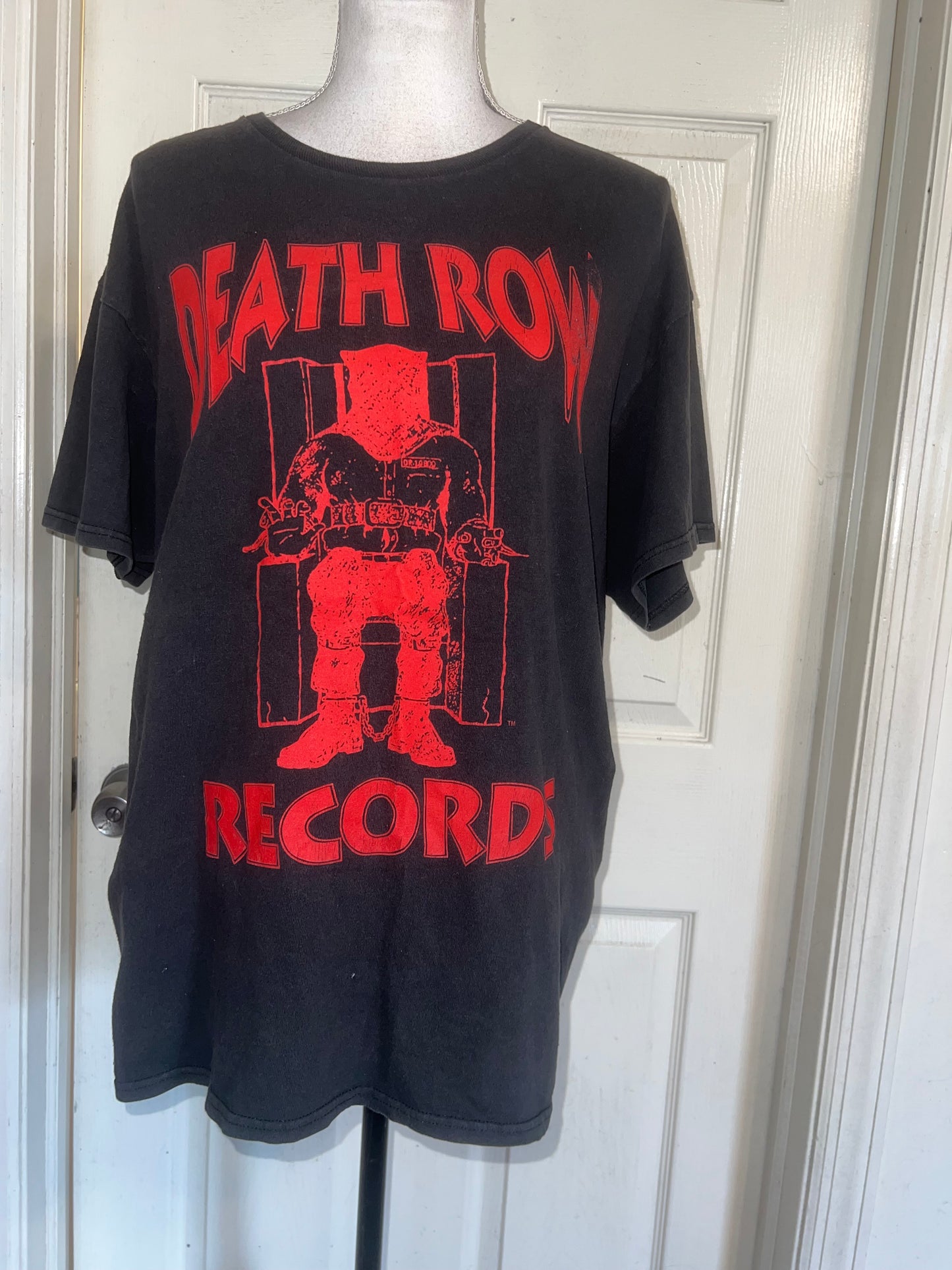 Death Row Records Oversized Distressed Tee