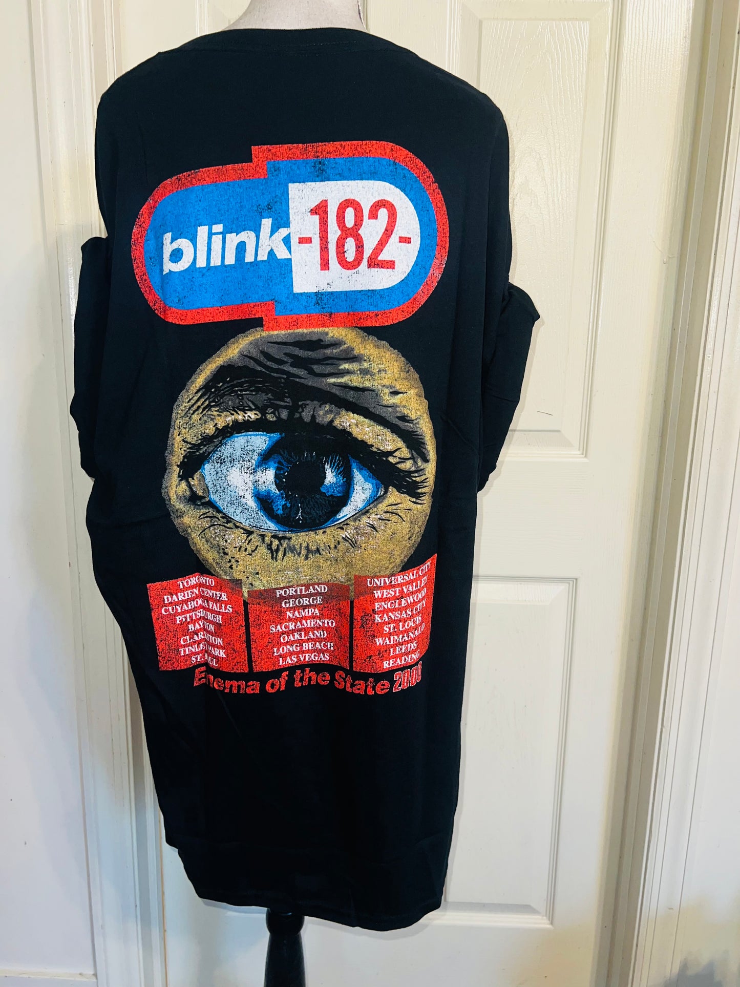 Blink 182 Double Sided Oversized Distressed Tee