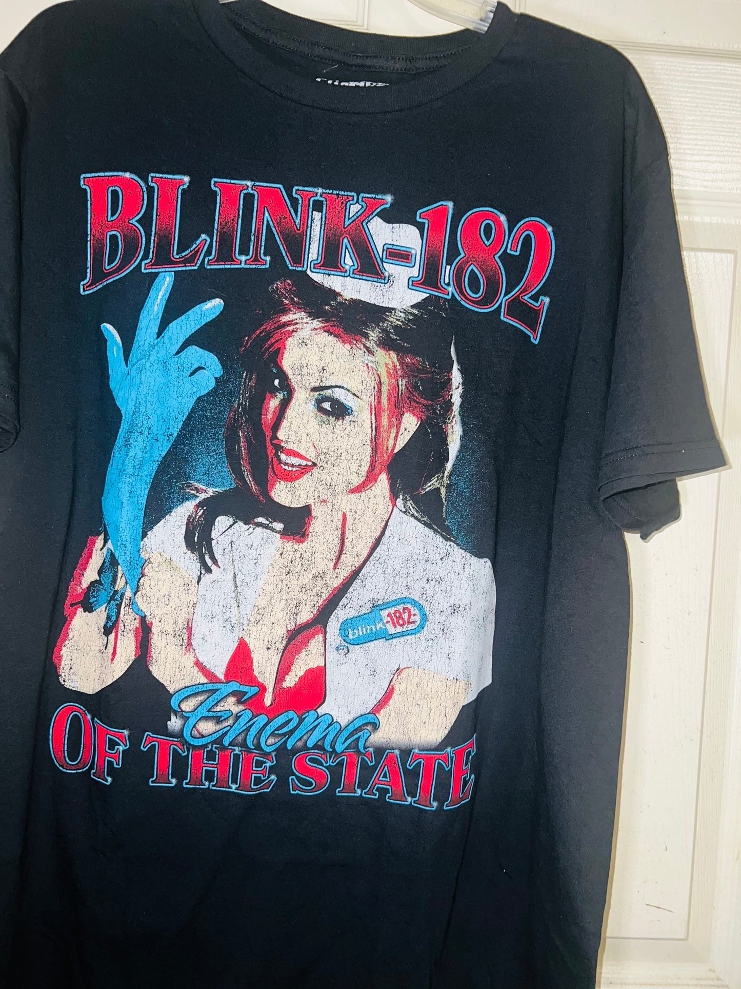 Blink 182 Oversized Distressed Tee