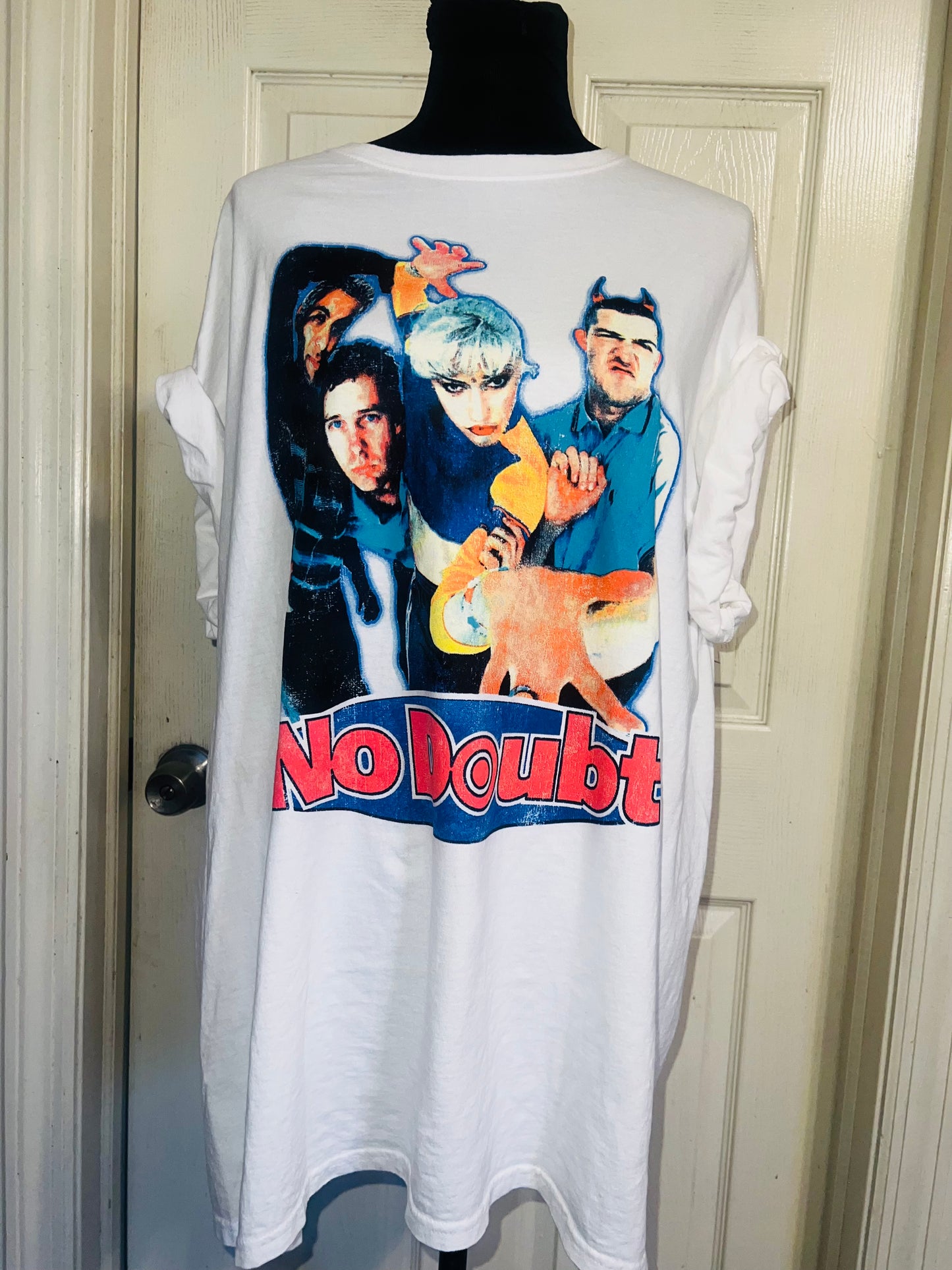 No Doubt Oversized Distressed Tee