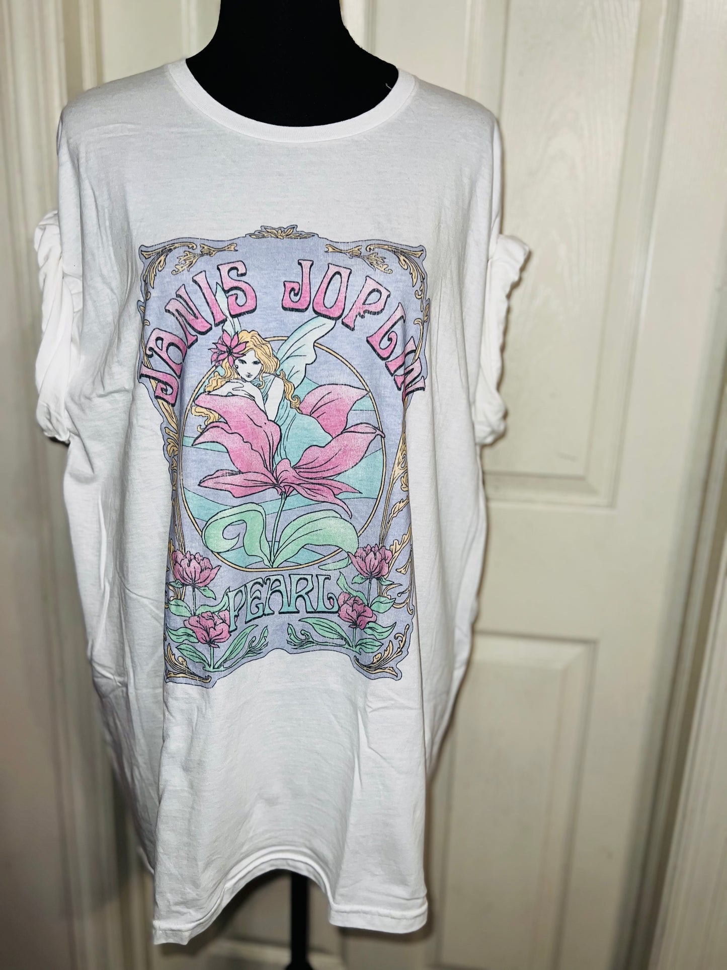 Janis Joplin Oversized Distressed Tee