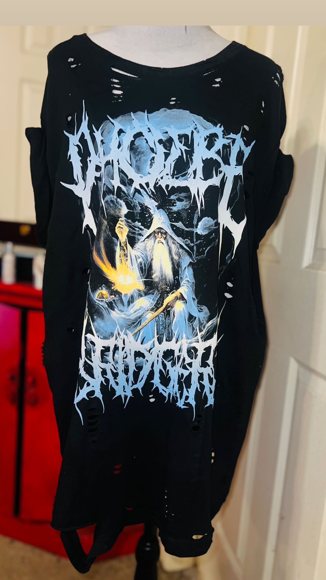 Phoebe Bridgers Oversized Distressed Tee