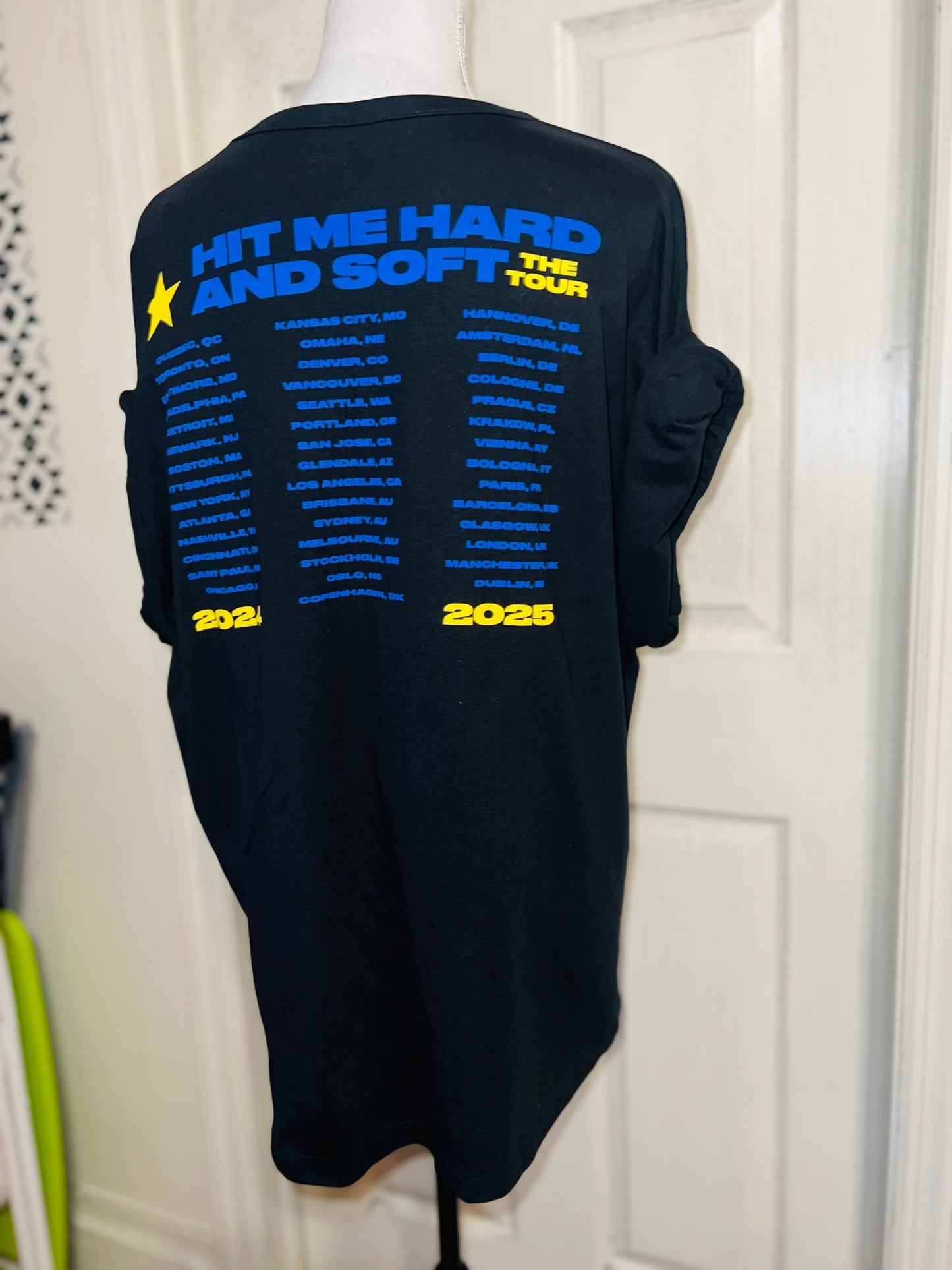 Billie Eilish Double Sided HMHAS Tour Distressed Tee
