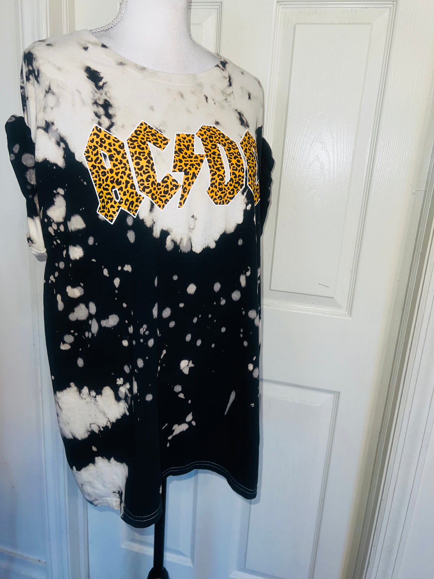 AC/DC Oversized Distressed Tee