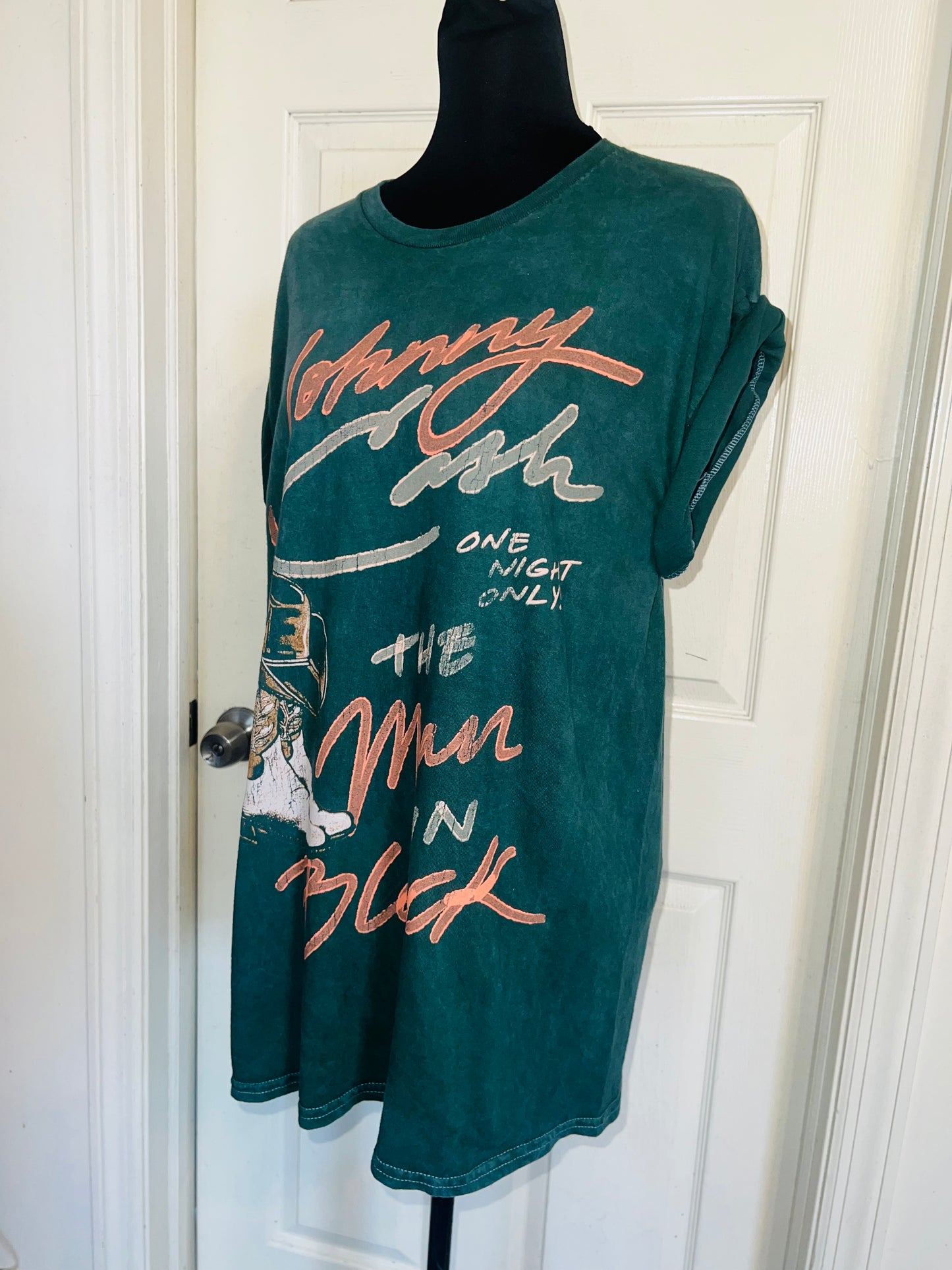 Johnny Cash Oversized Distressed Tee