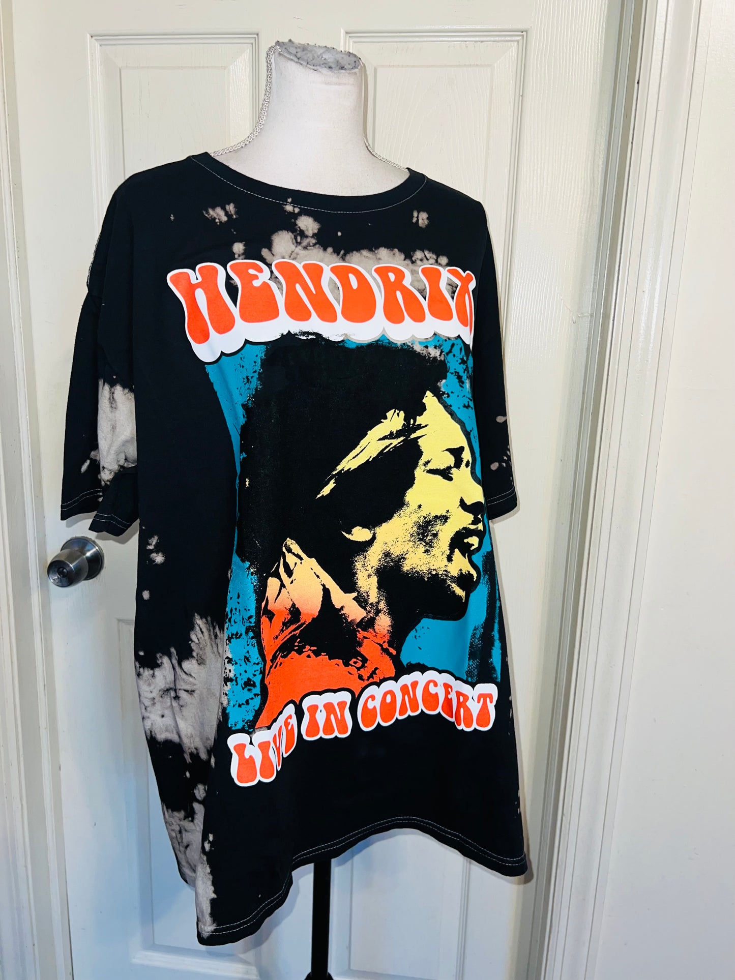 Jimi Hendrix Oversized Distressed Tee