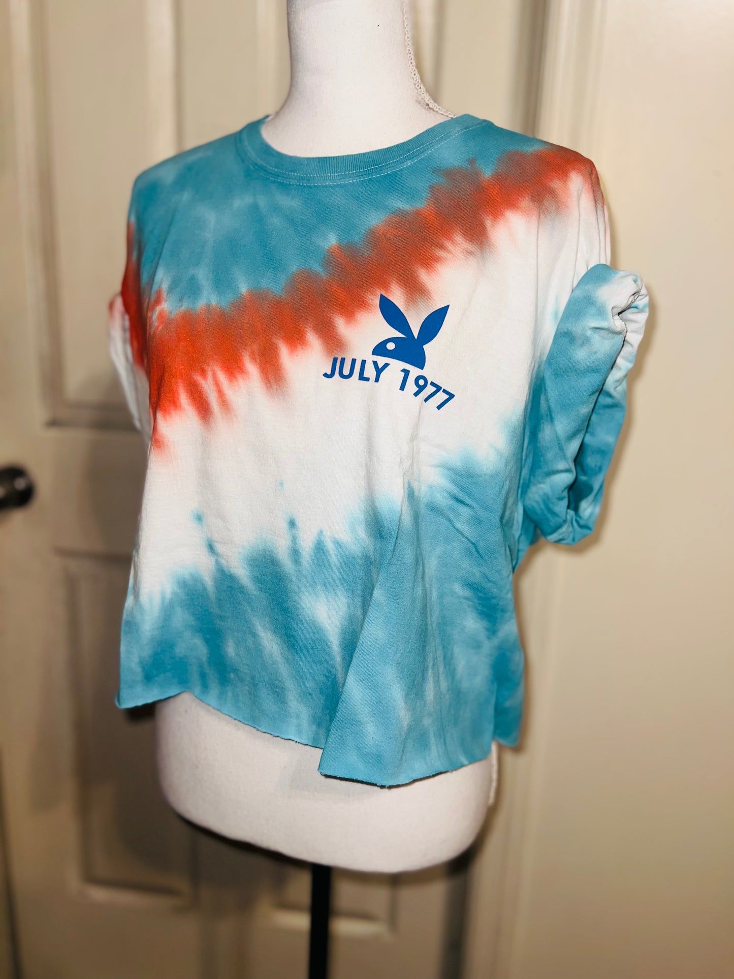 Playboy Double Sided Oversized Cropped Tee