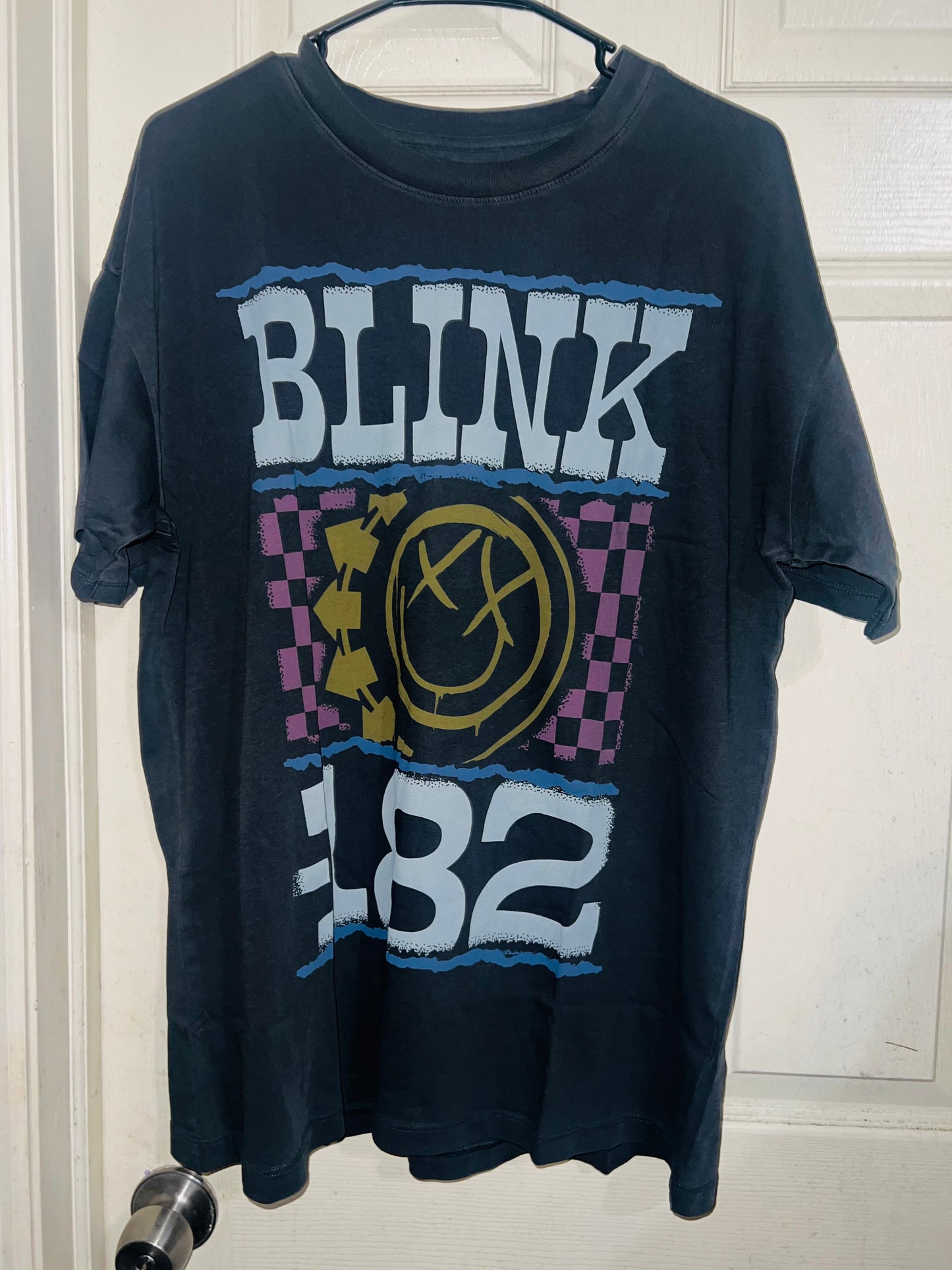 Blink 182 Oversized Distressed Tee