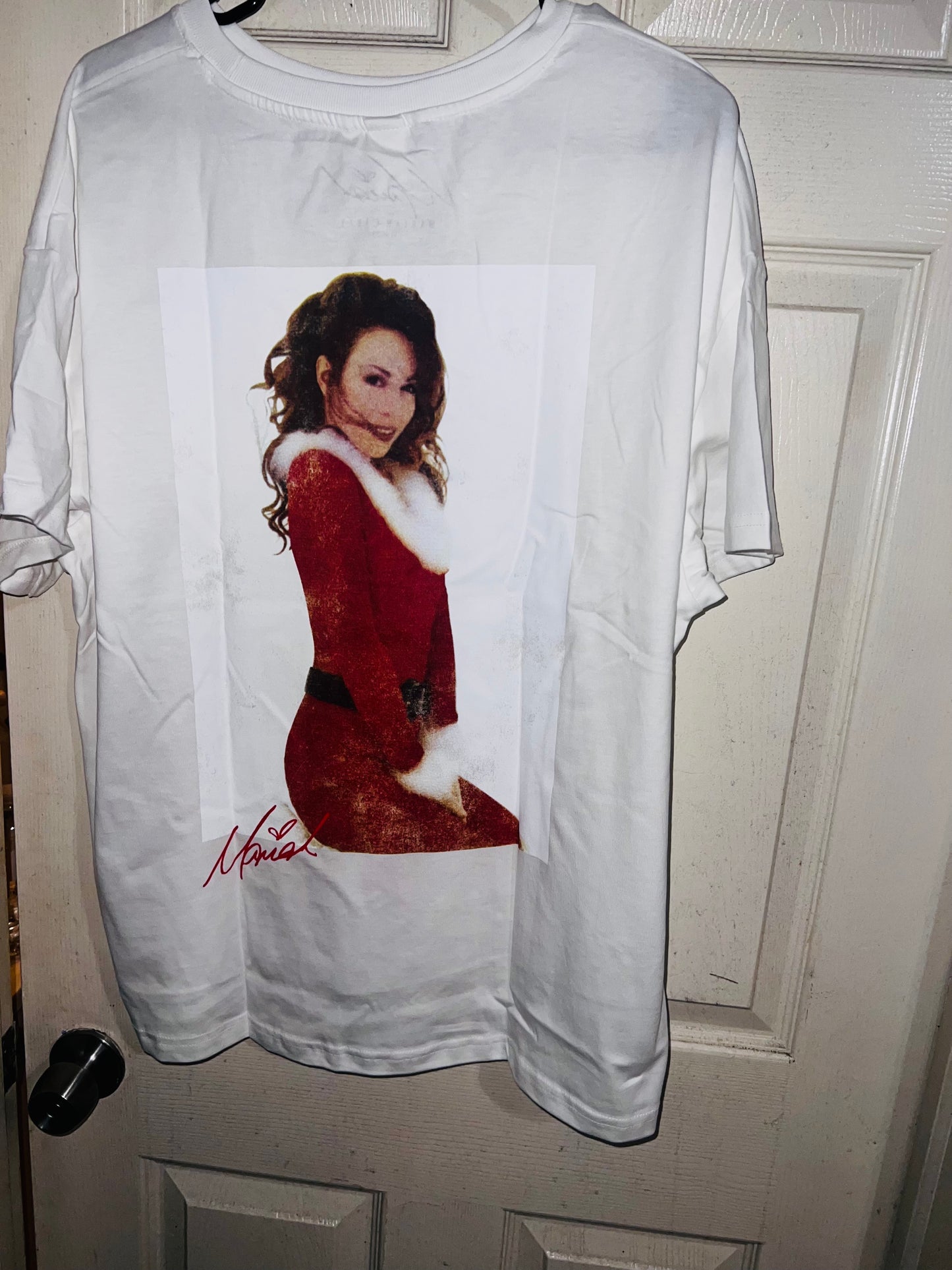 Mariah Carey Christmas Double Sided Distressed Tee