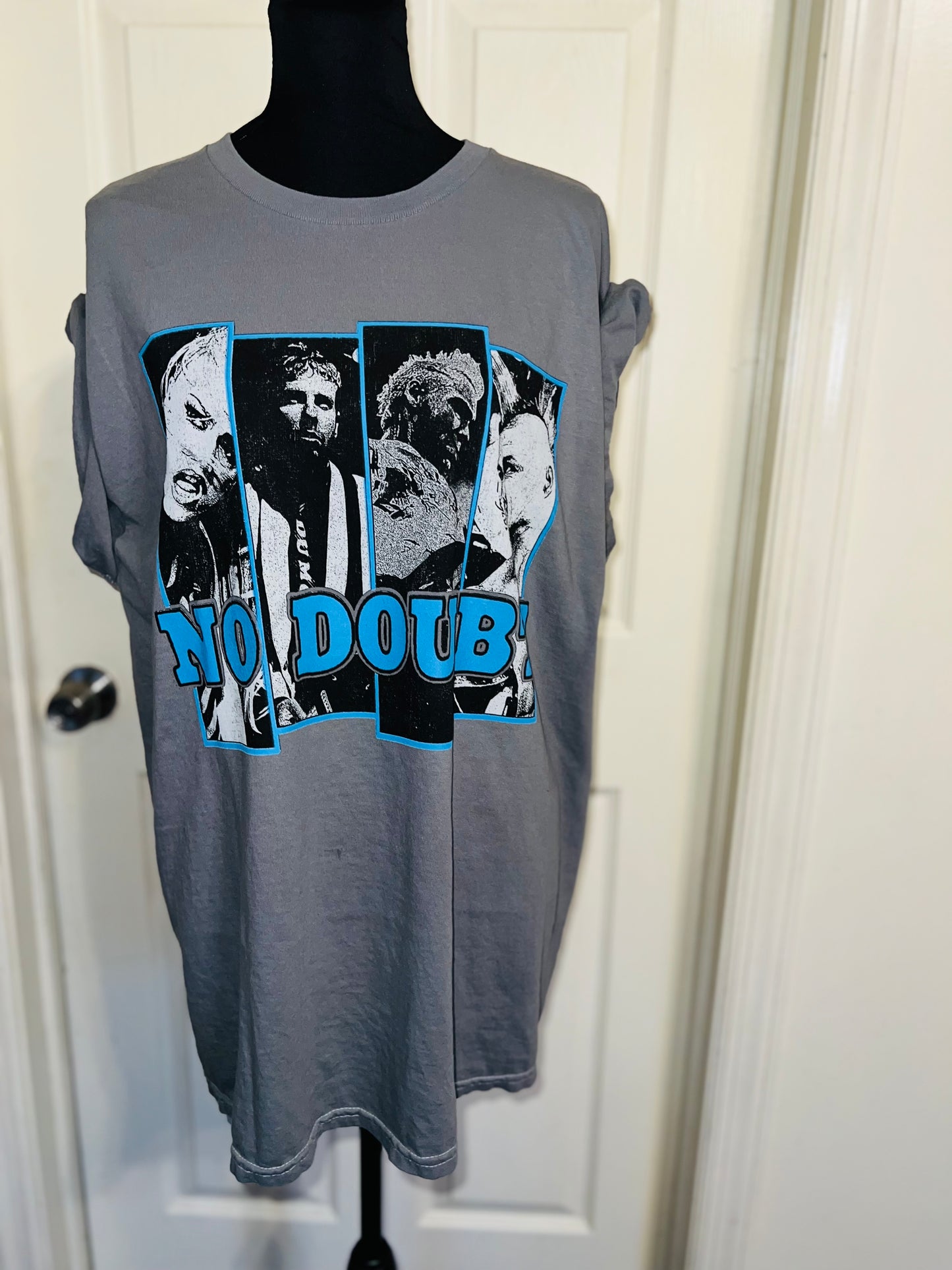 No Doubt Oversized Distressed Tee