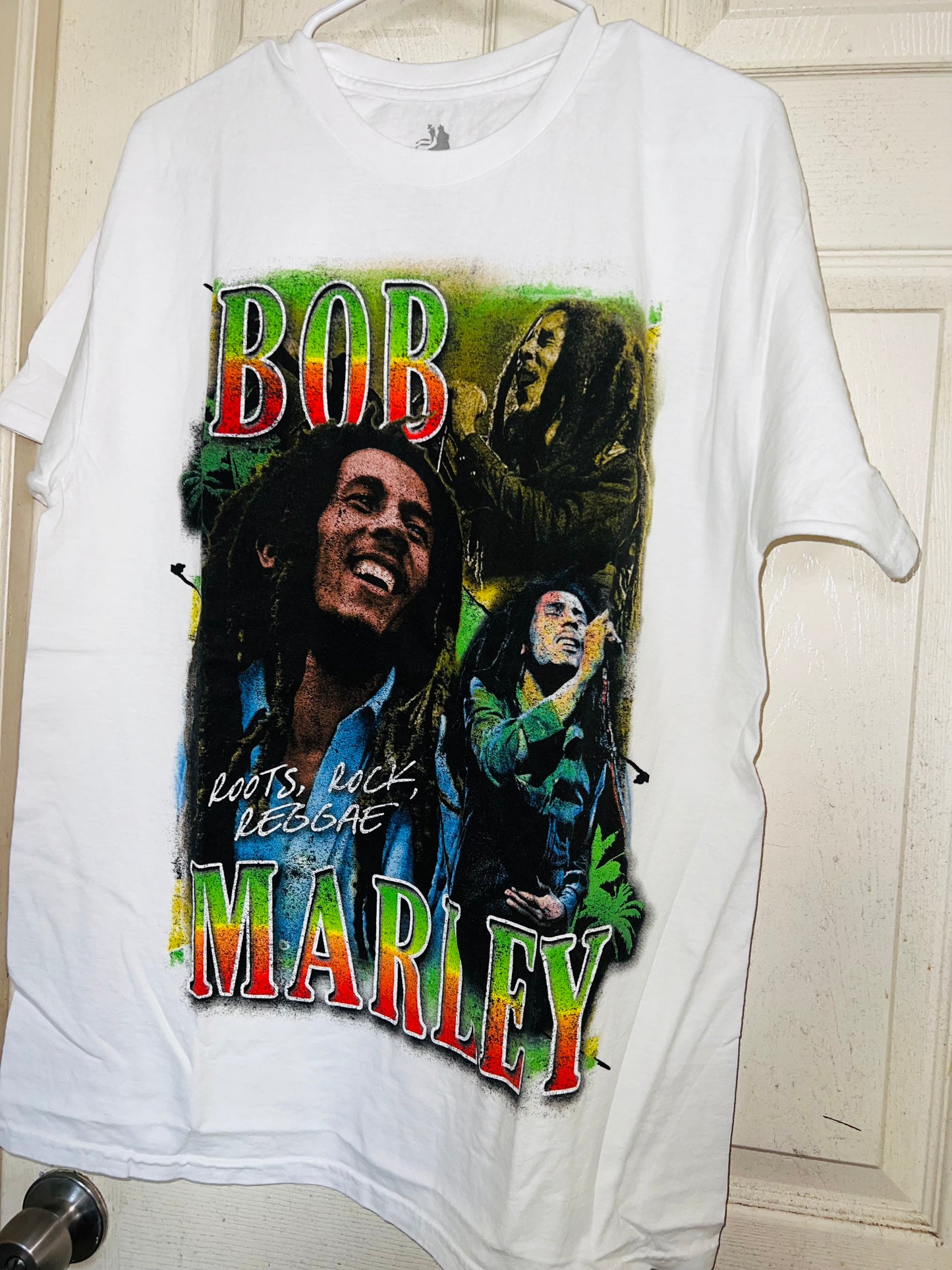 Bob Marley Oversized Distressed Tee