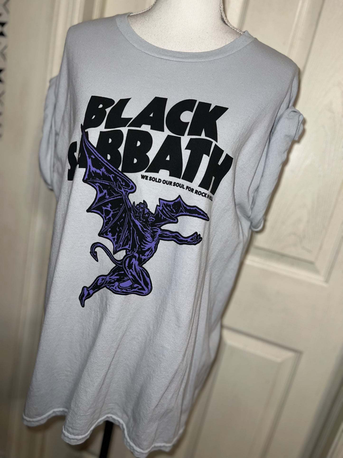 Black Sabbath Oversized Distressed Tee