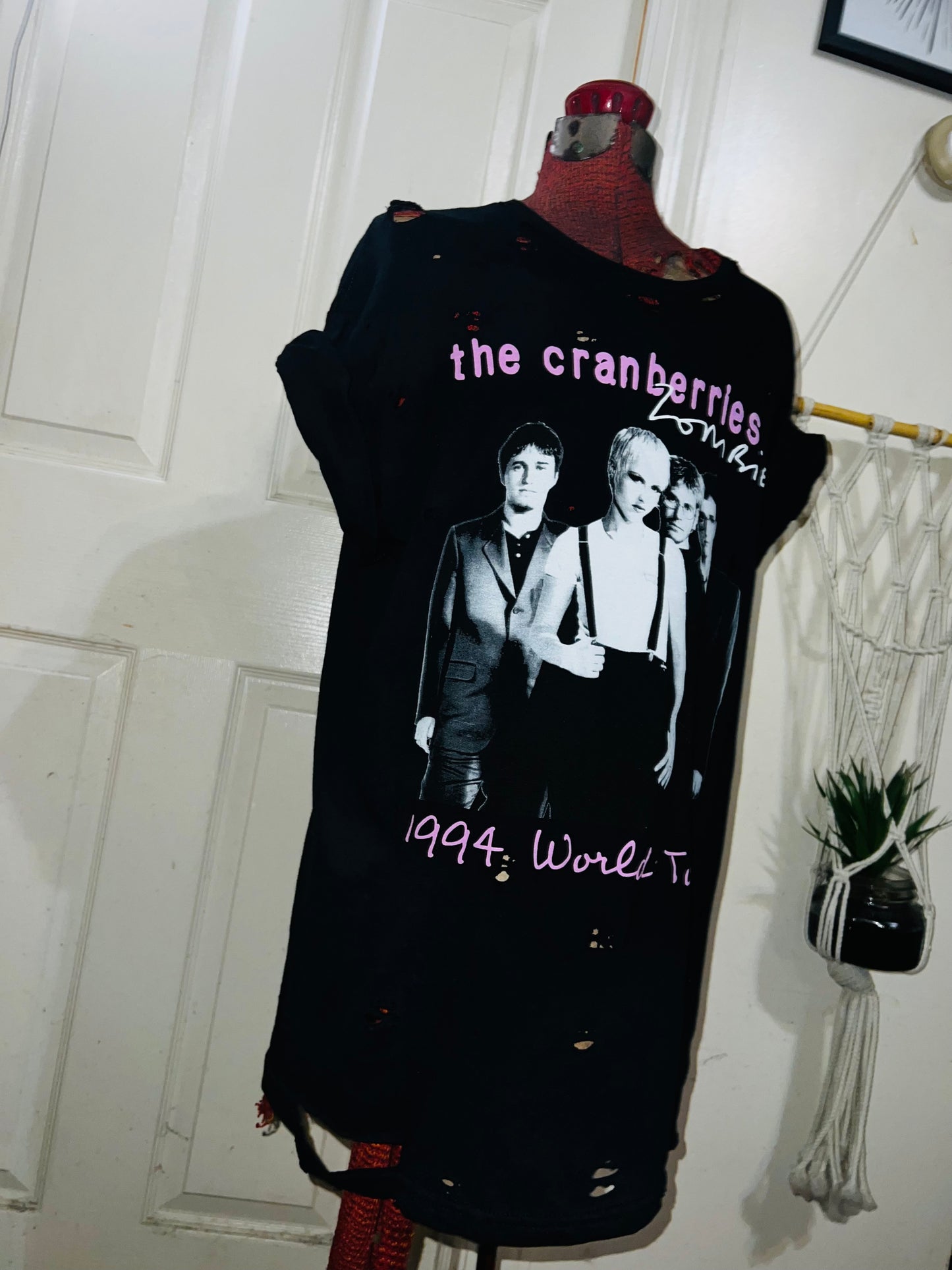 The Cranberries Oversized Distressed Tee