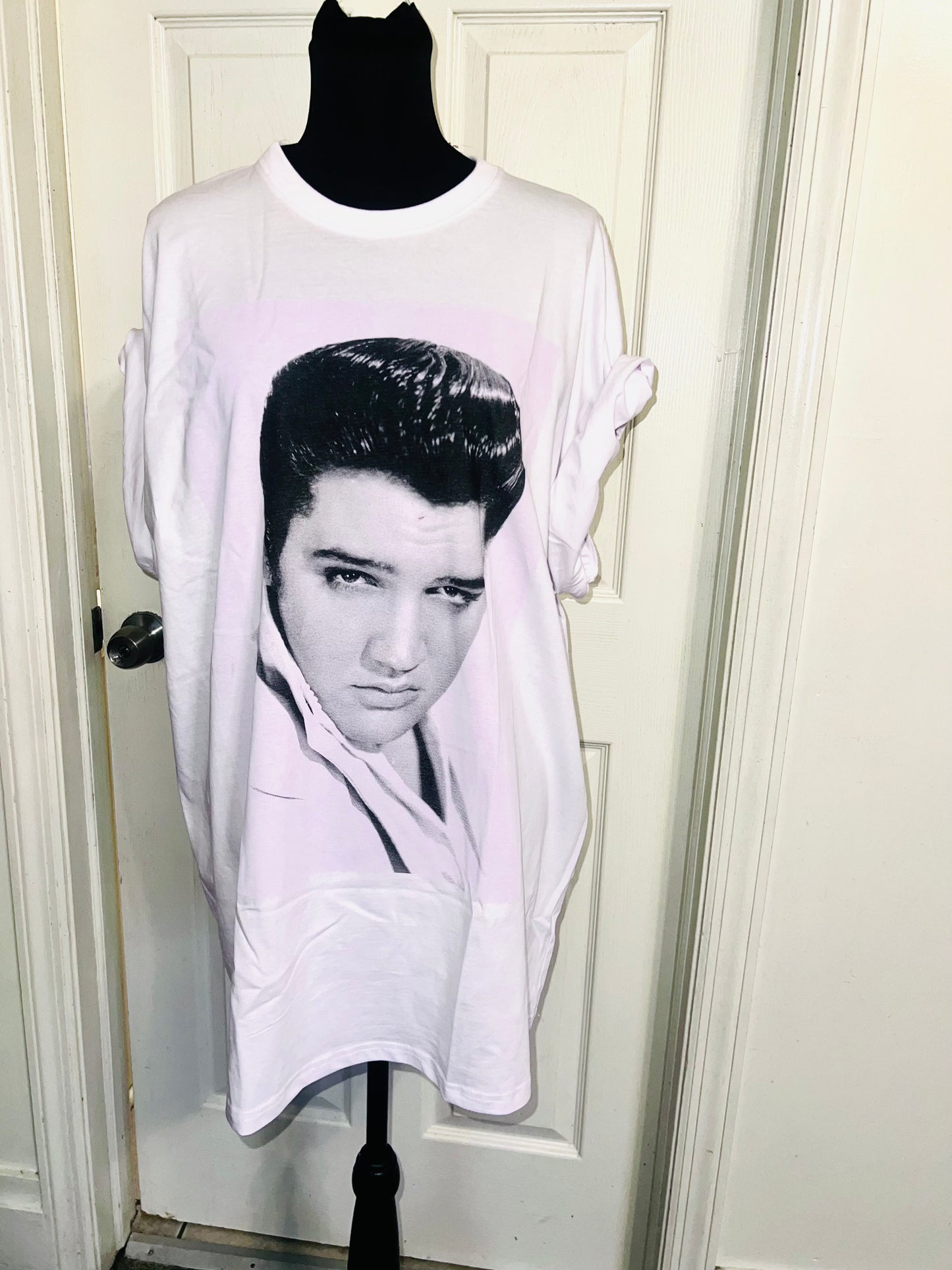 Elvis Oversized Distressed Tee