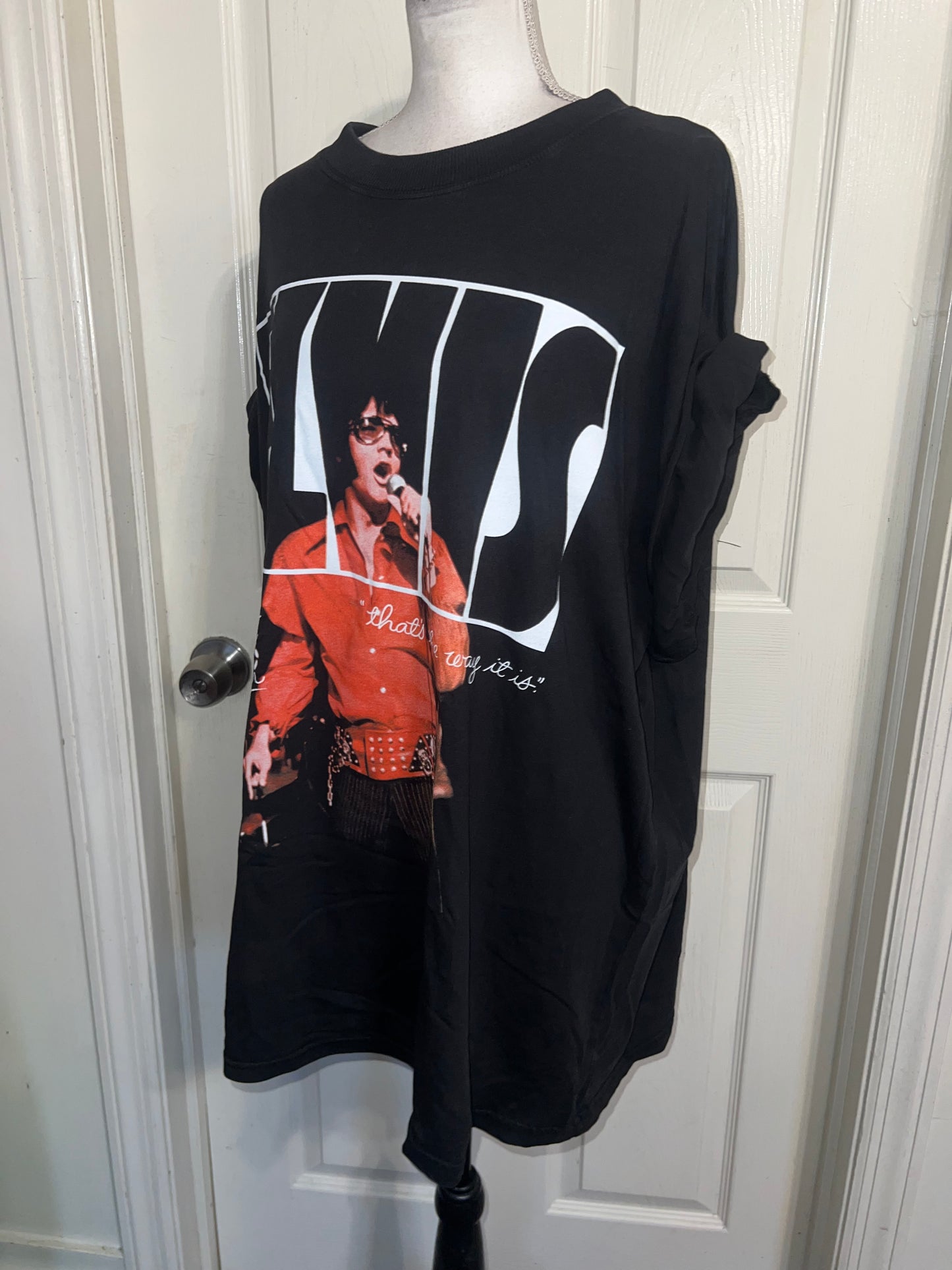 Elvis Oversized Distressed Tee