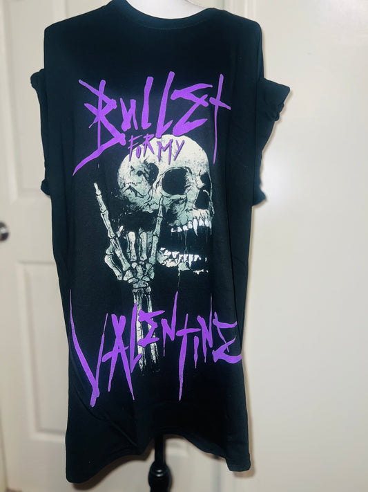 Bullet for my Valentine Oversized Distressed Tee
