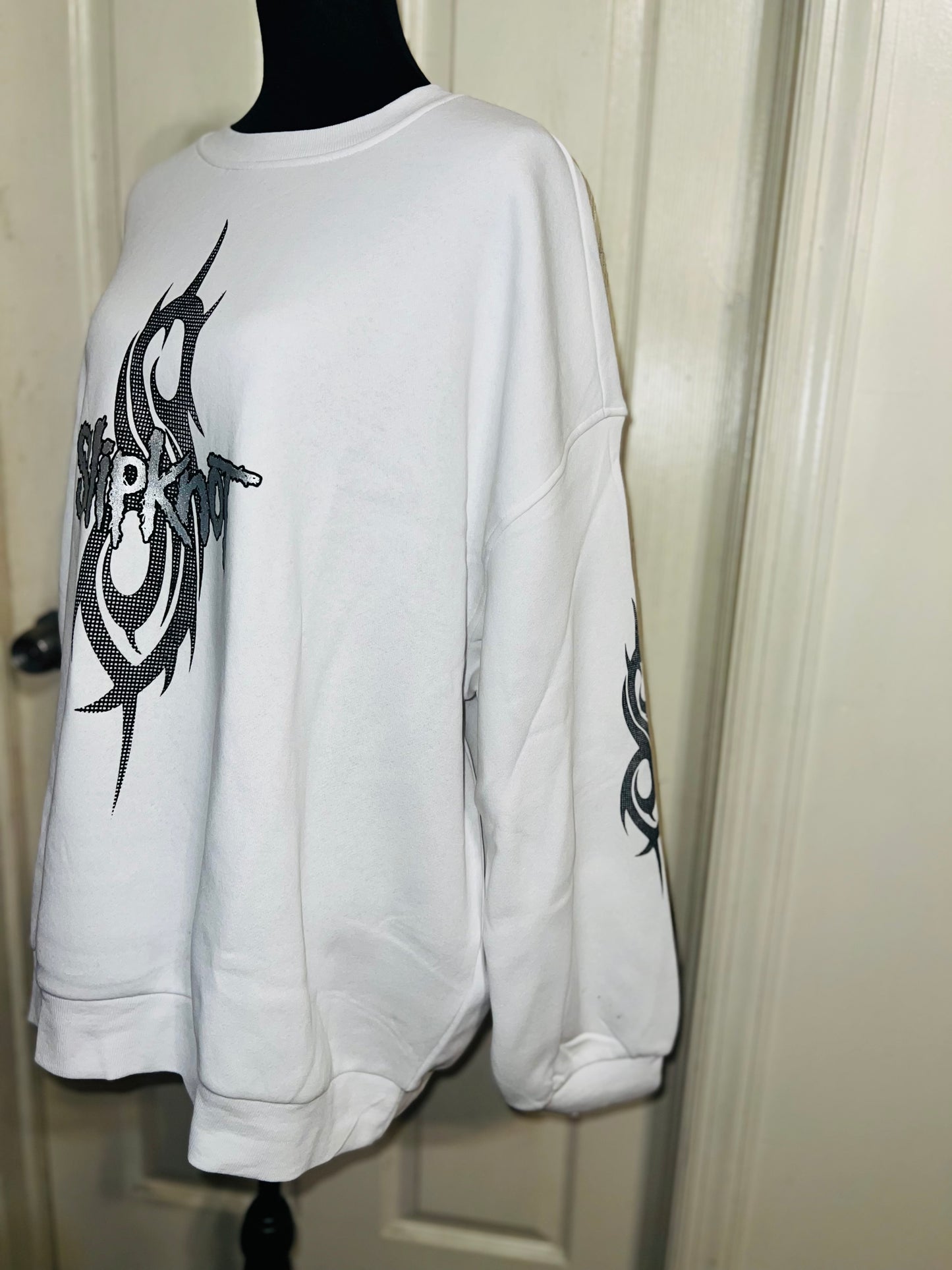Slipknot Oversized Distressed Sweatshirt