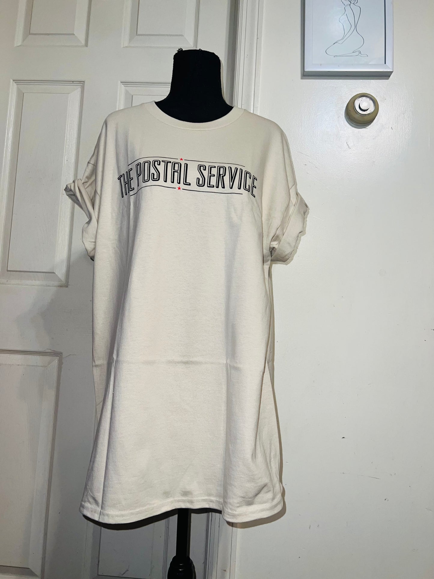 The Postal Service Oversized Distressed Tee