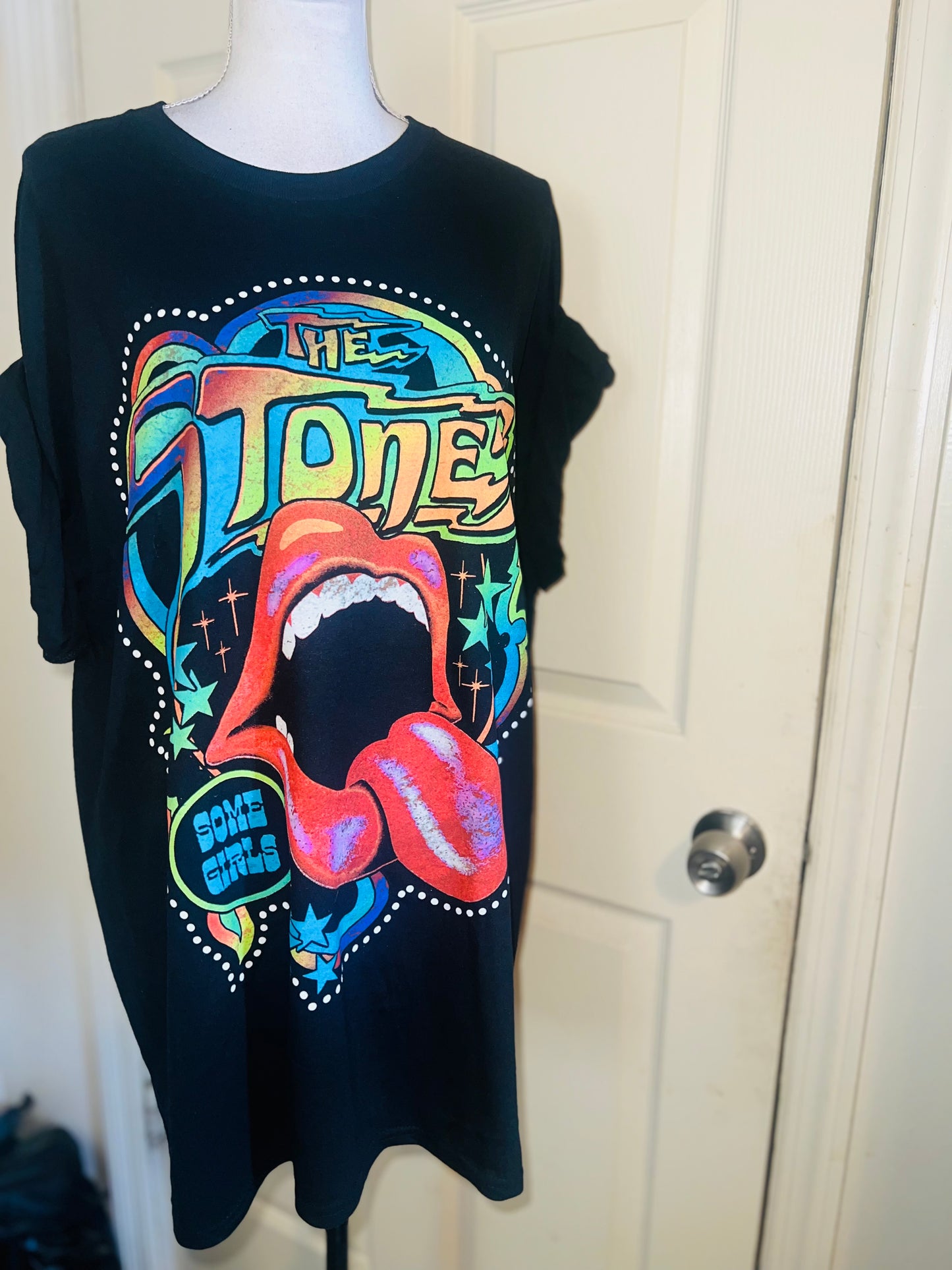 Rolling Stones Oversized Distressed Tee
