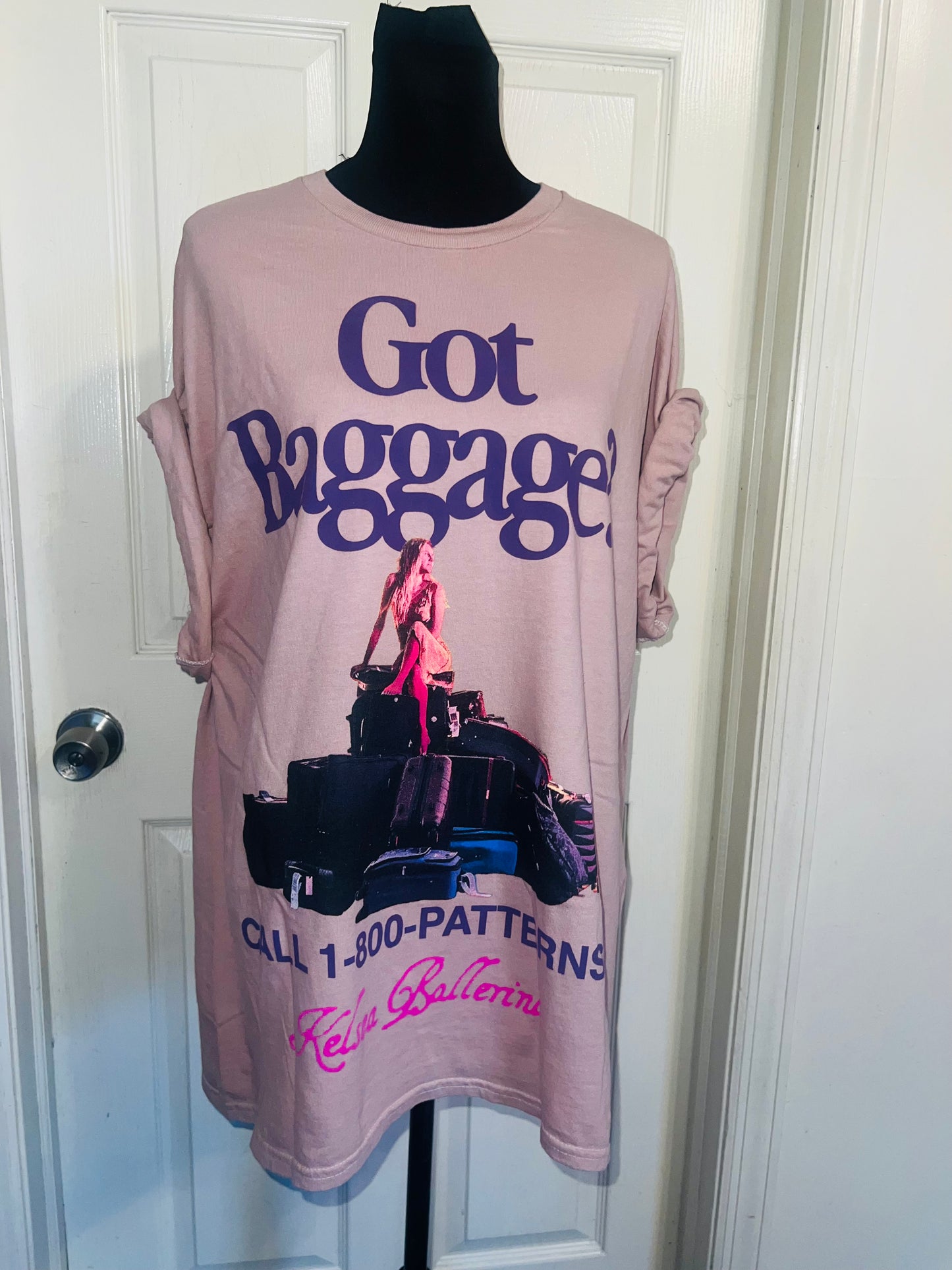 Kelsea Ballerini Oversized Distressed Tee
