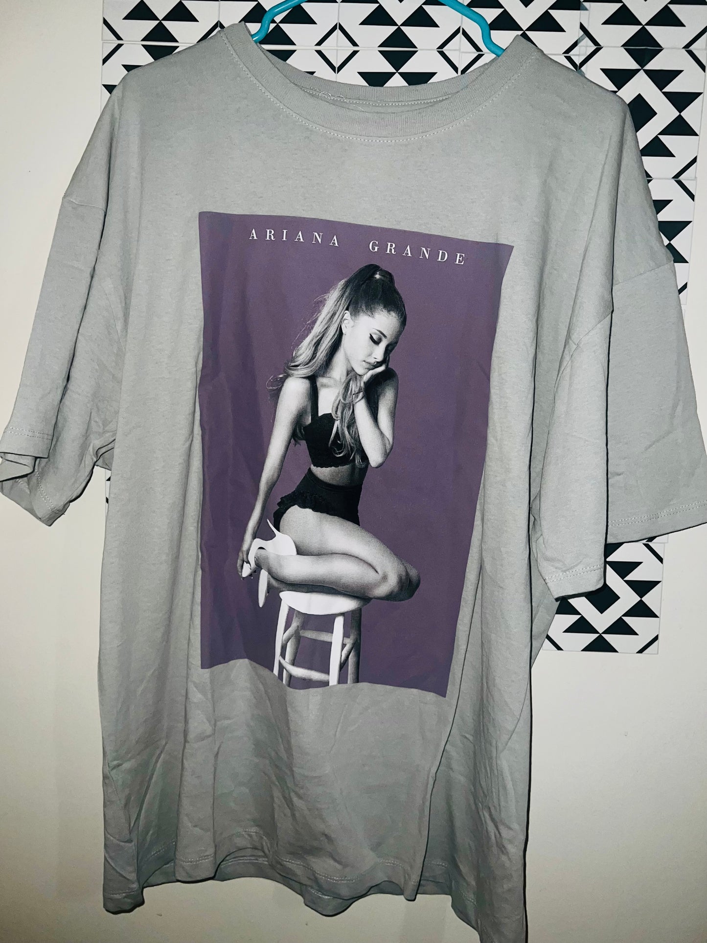 Ariana Grande Oversized Distressed Tee