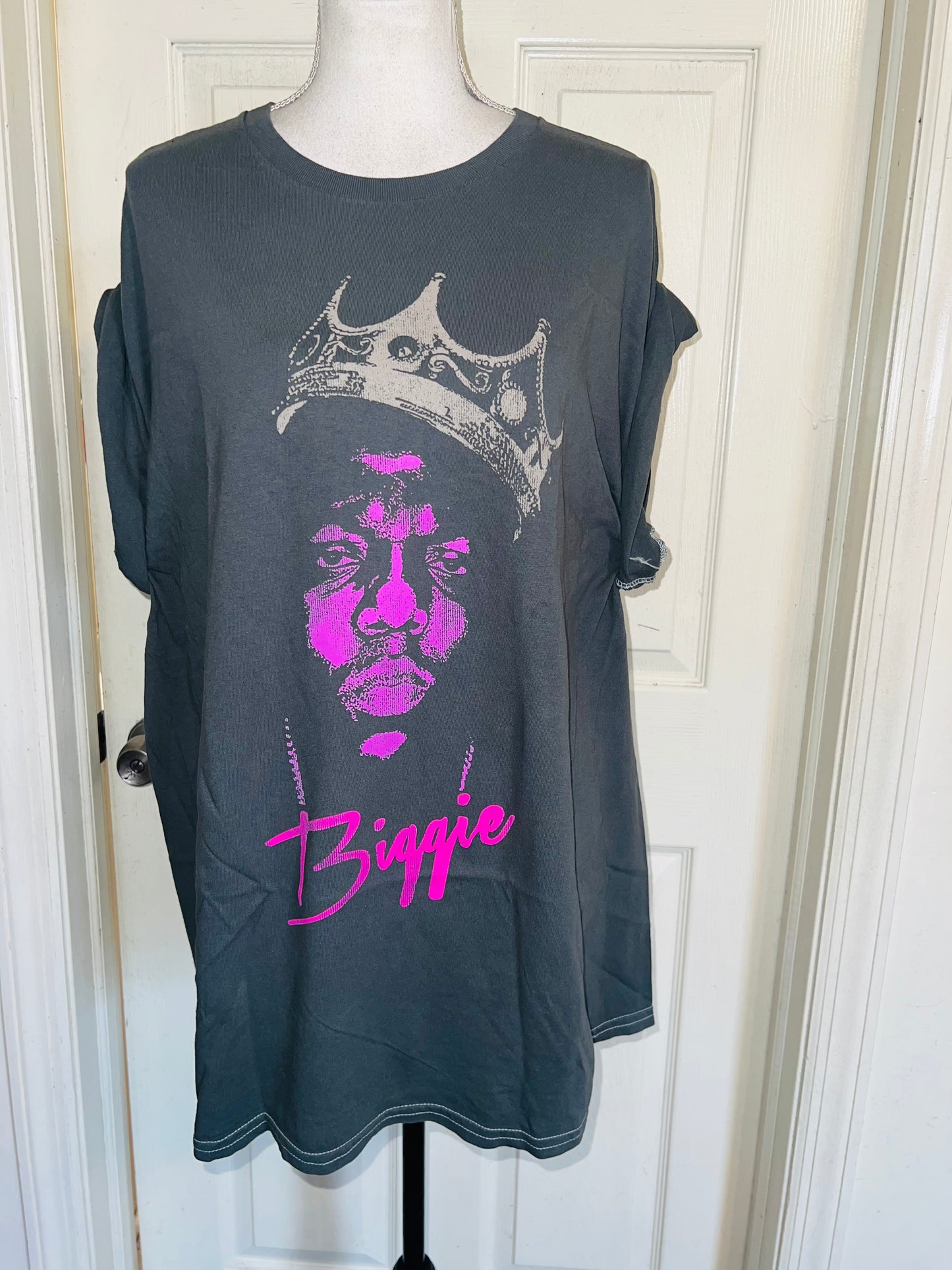 Biggie Smalls Double Sided Oversized Distressed Tee