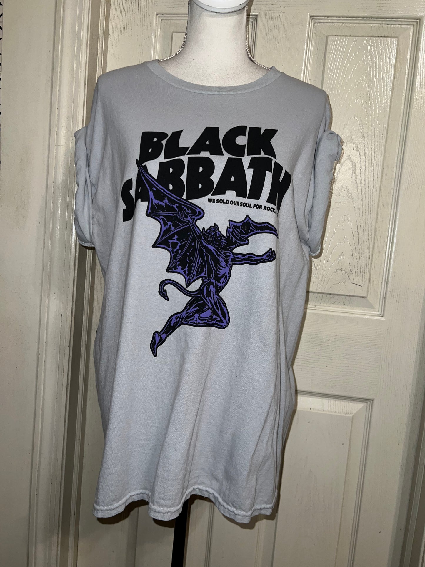 Black Sabbath Oversized Distressed Tee