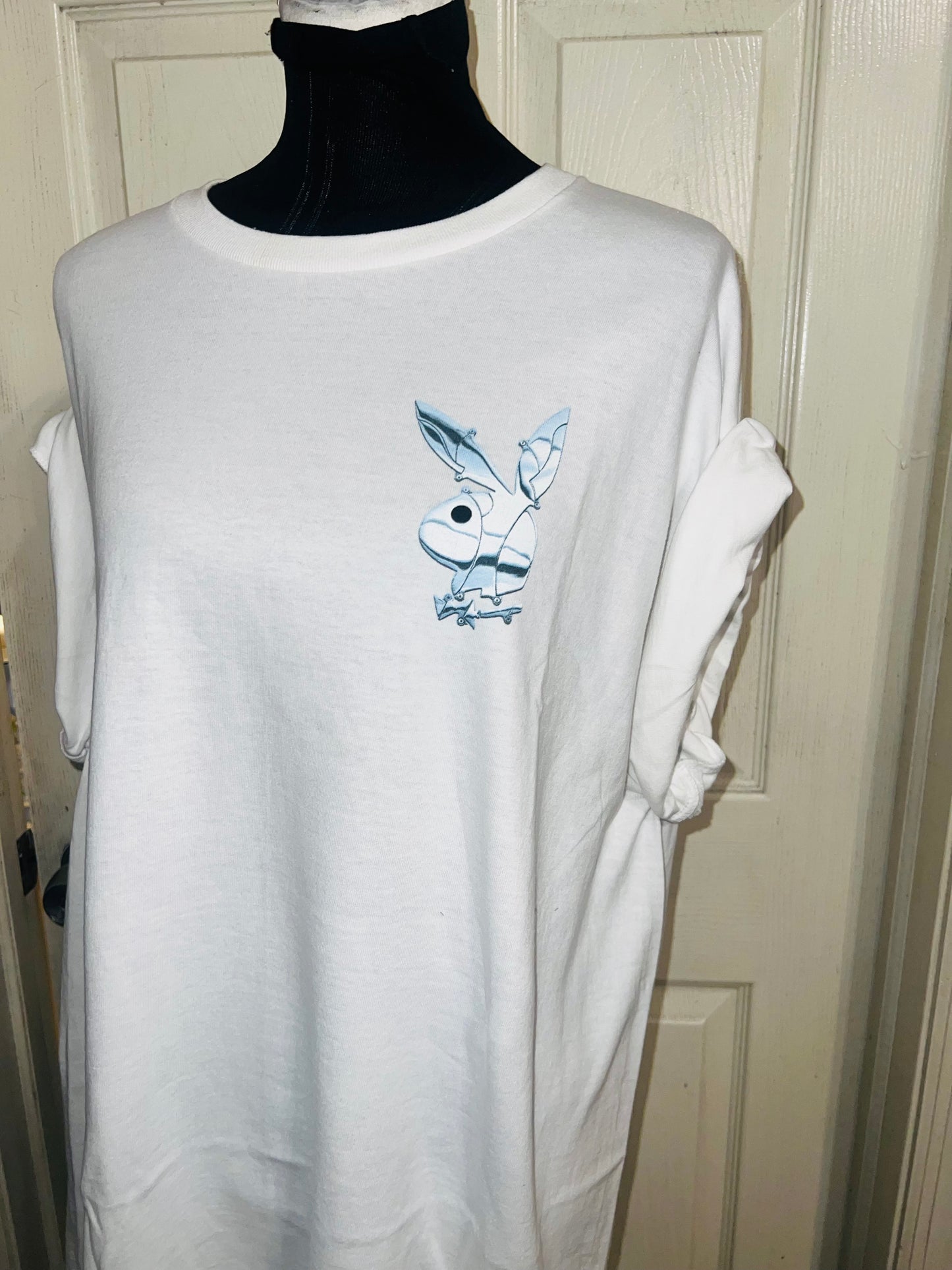 Playboy Double Sided Oversized Distressed Tee