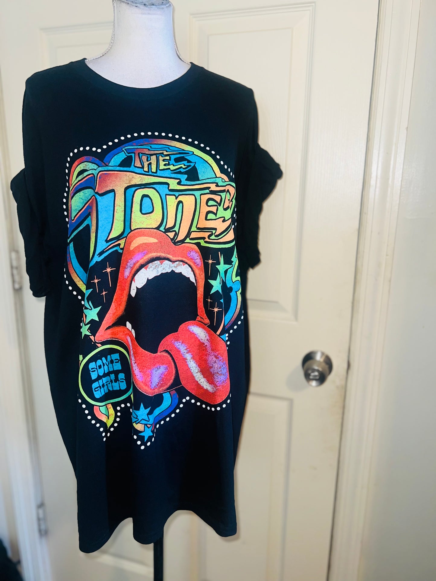 Rolling Stones Oversized Distressed Tee