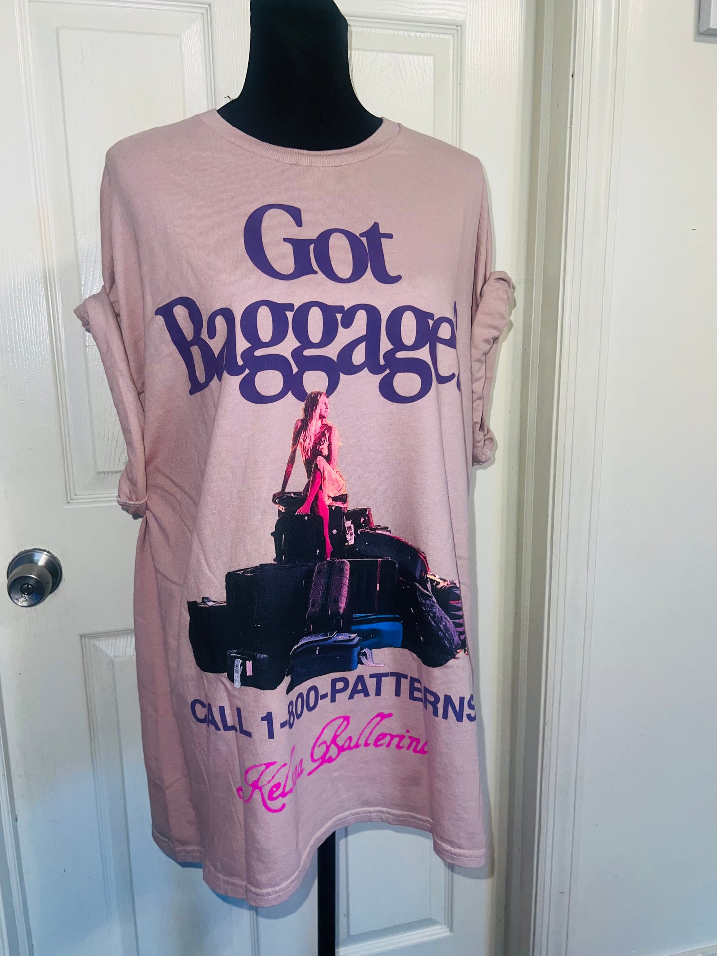Kelsea Ballerini Oversized Distressed Tee