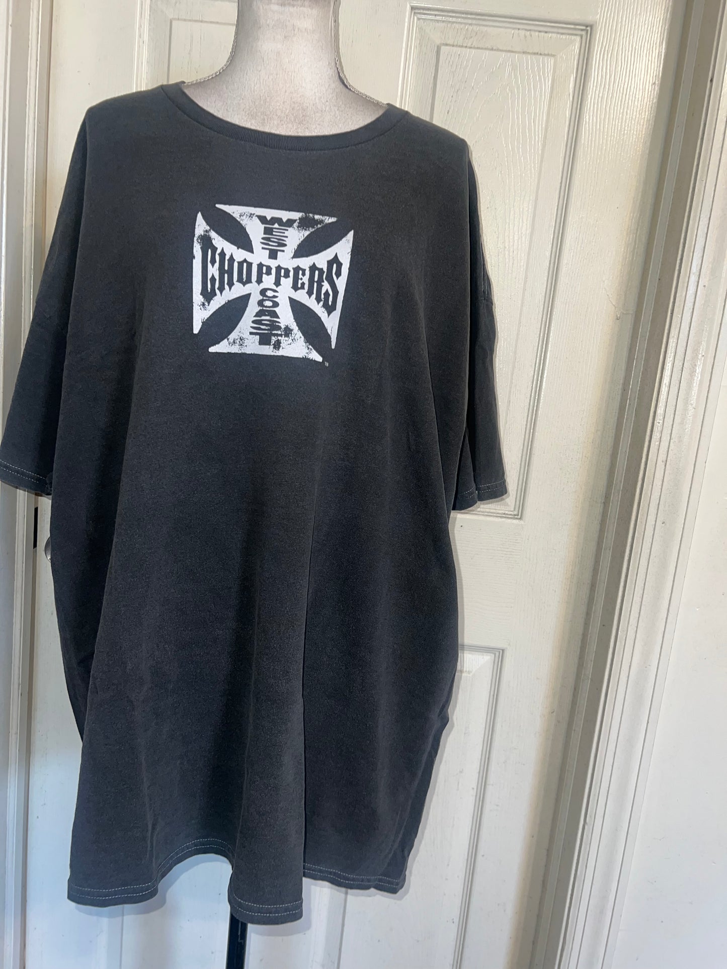 West Coast Choppers Double Sided Oversized Distressed Tee