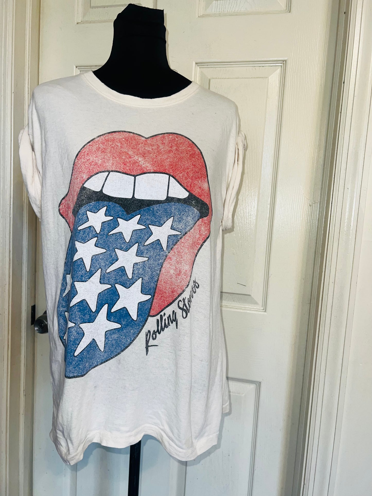 Rolling Stones Oversized Distressed Tee