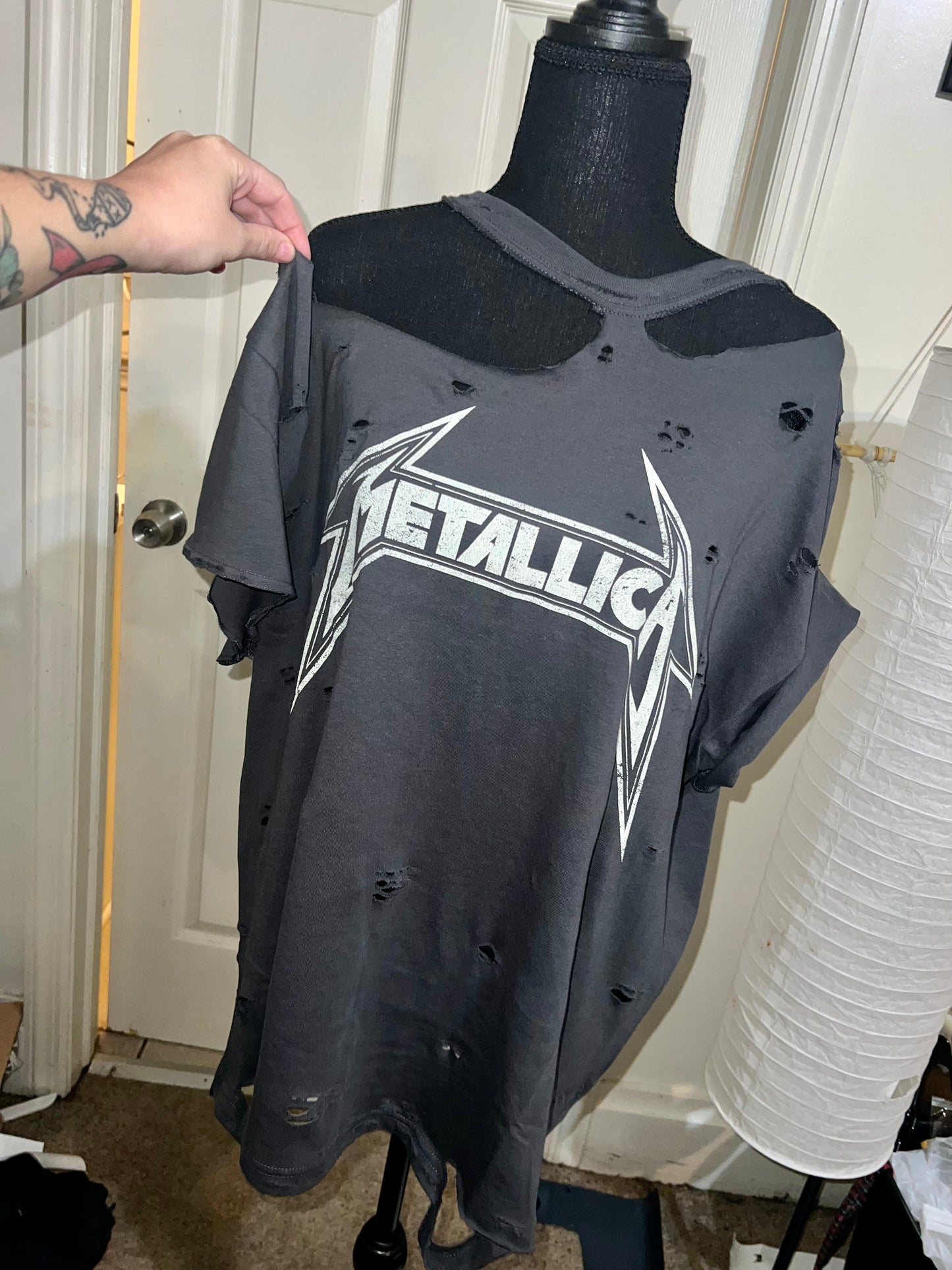Metallica Oversized Distressed Tee