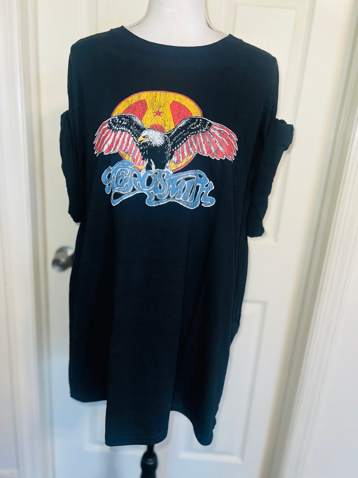 Aerosmith Oversized Distressed Tee
