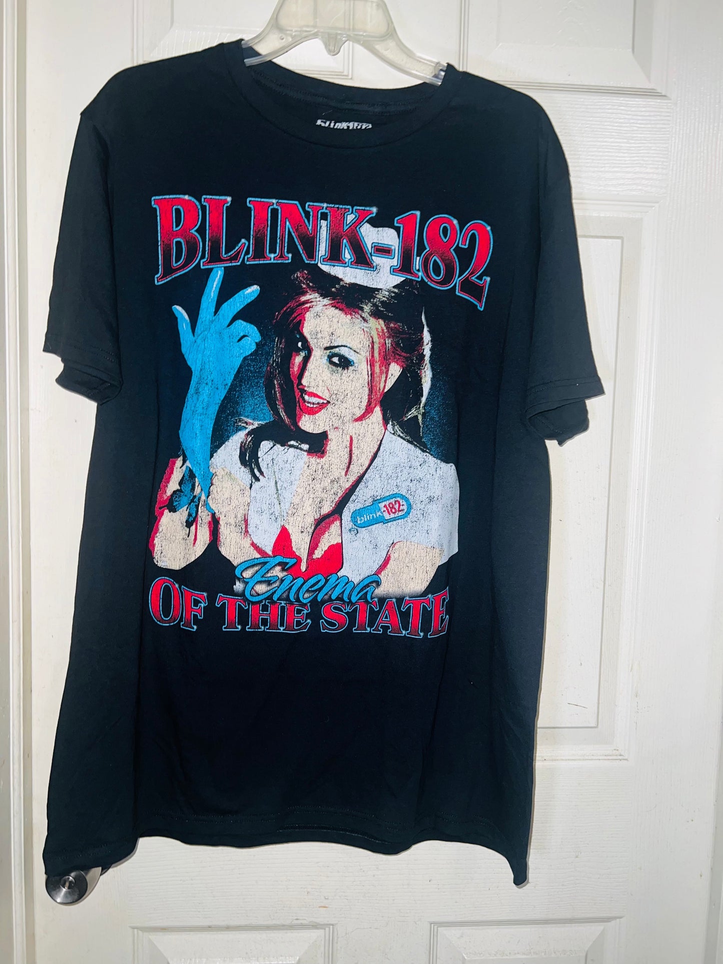 Blink 182 Oversized Distressed Tee
