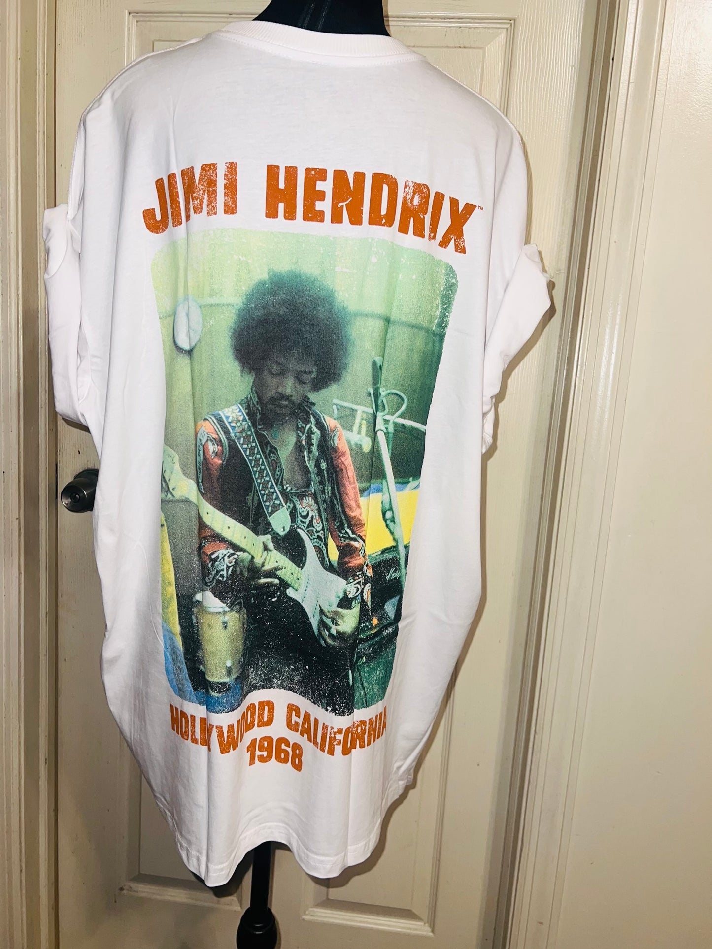Jimi Hendrix Double Sided Oversized Distressed Tee