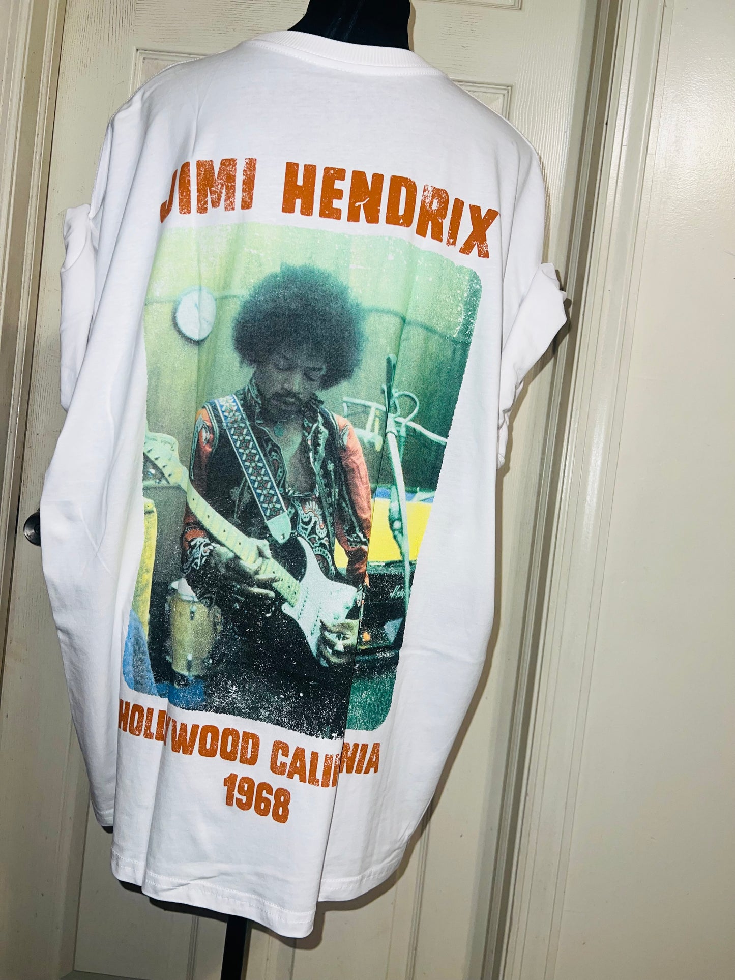 Jimi Hendrix Double Sided Oversized Distressed Tee