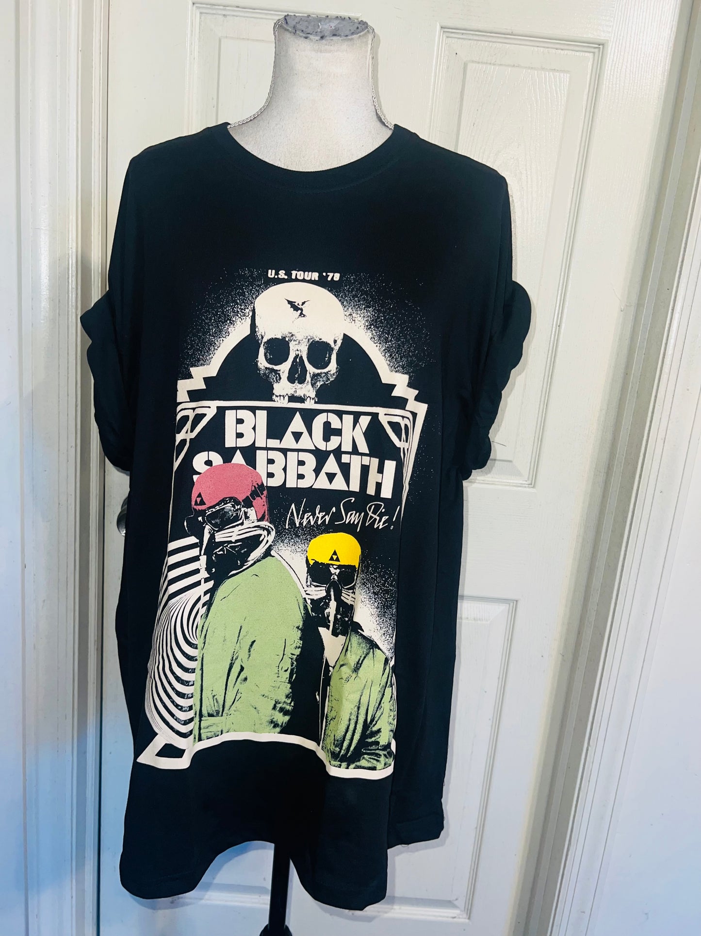 Black Sabbath Oversized Distressed Tee